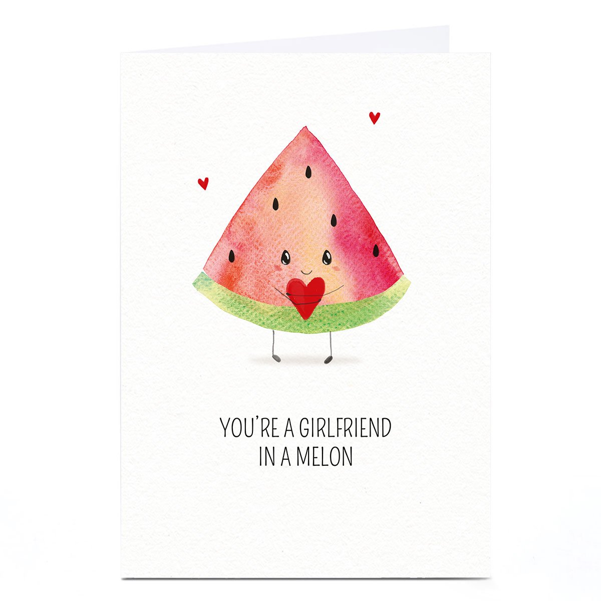 Personalised Valentine's Day Card - Girlfriend In A Melon