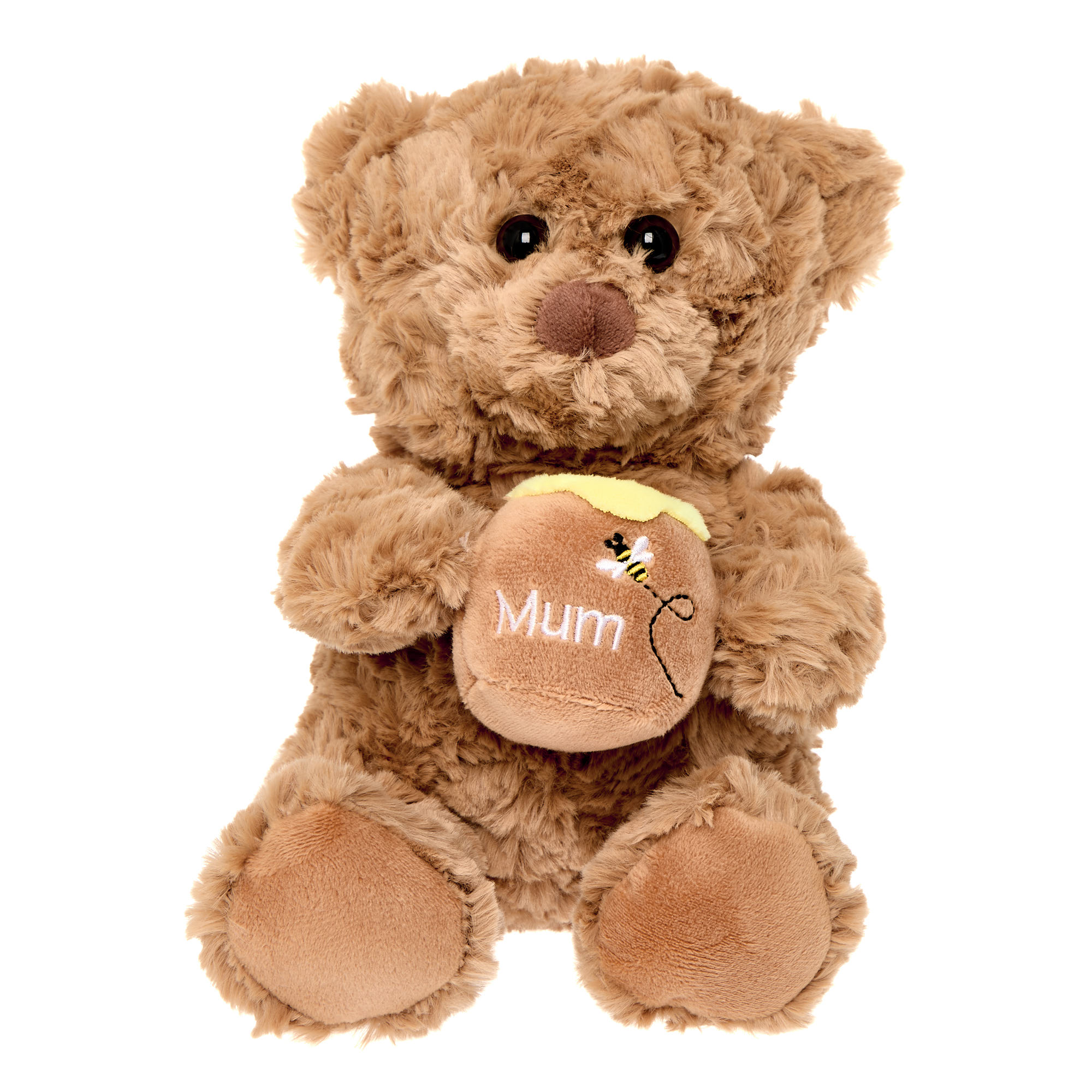 Small Mum Bear With Honey Pot Soft Toy