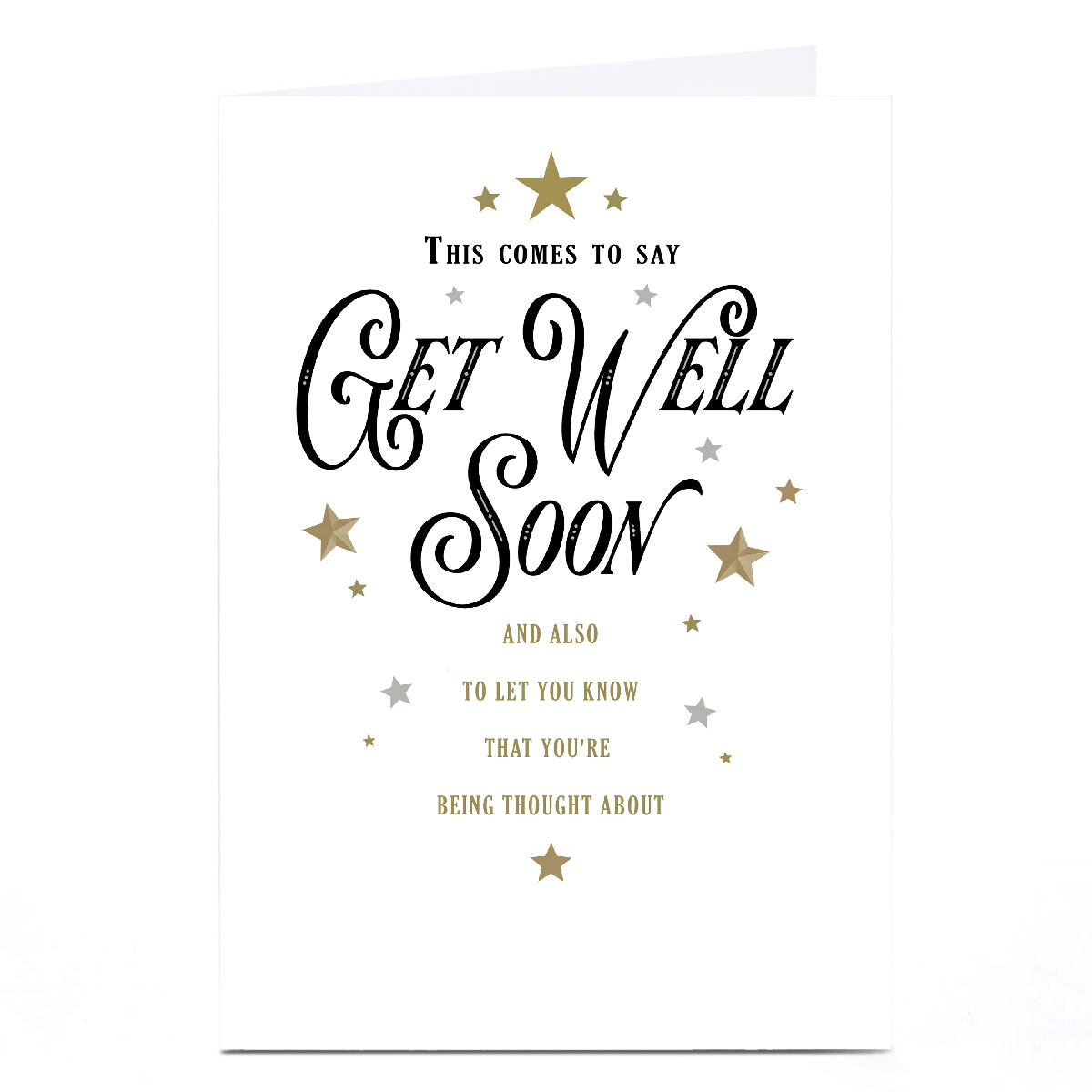 Personalised Get Well Soon Card - You're Being Thought About