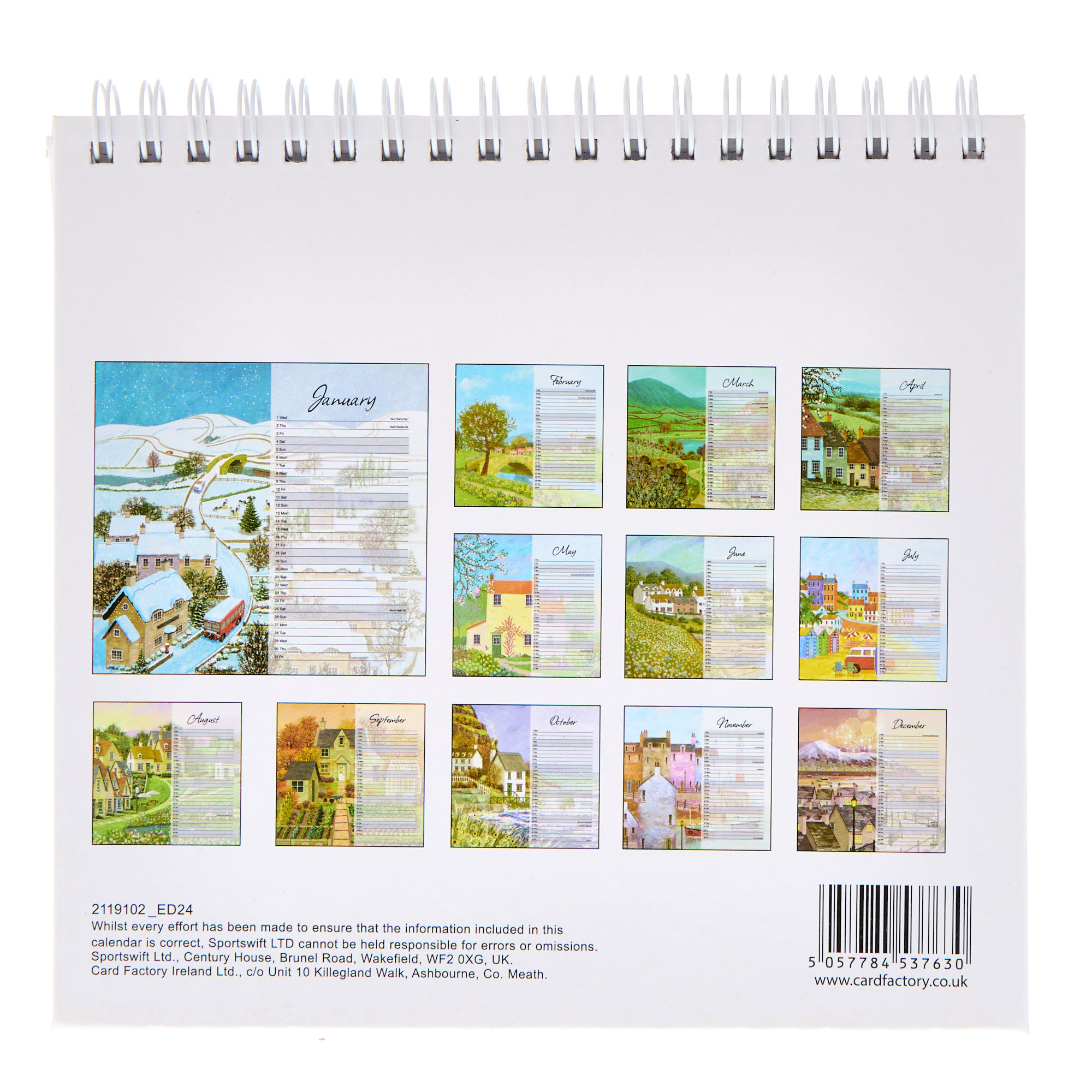 Staycation Desk Calendar 2025