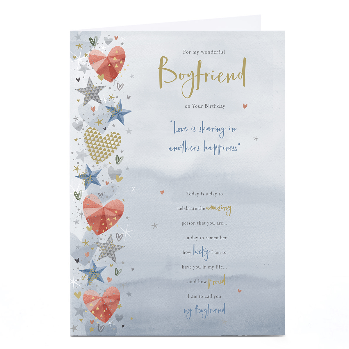 Personalised Birthday Card - Celebrate The Amazing Person You Are, Boyfriend