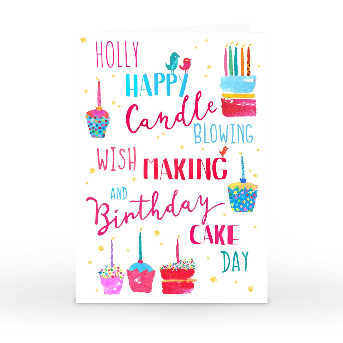Personalised Nik Golesworthy Birthday Card - Birthday Cake Day 