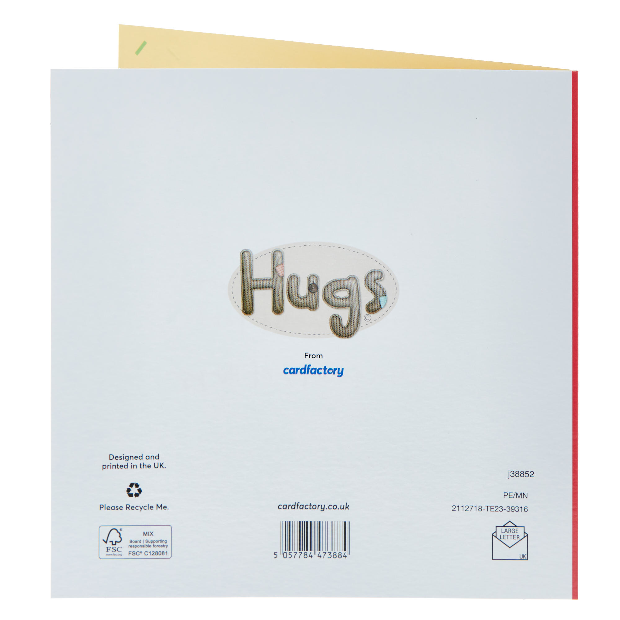 Hugs Rosette Thank You Teacher Card