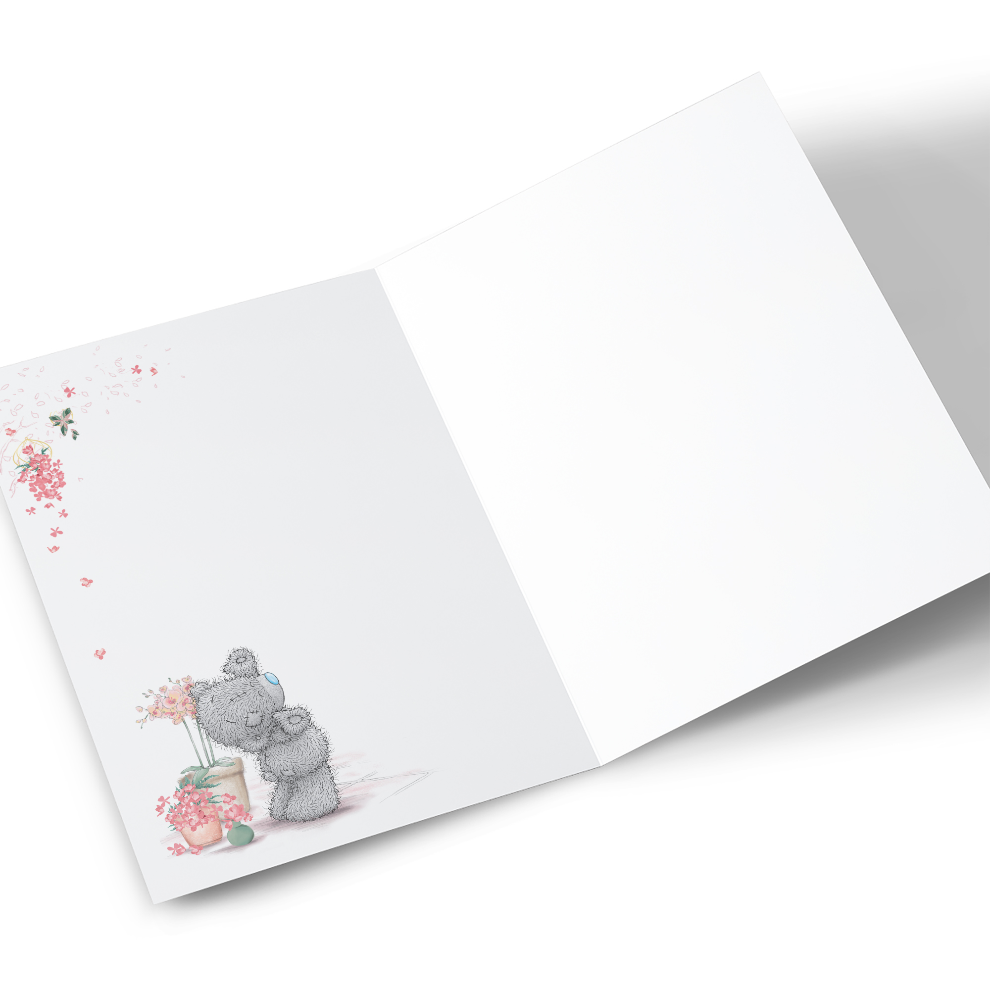 Personalised Tatty Teddy Mother's Day Card - Teddy Planting Flower, Nanna