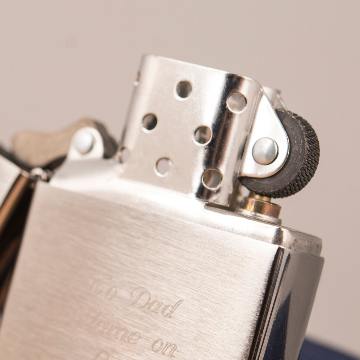 Engraved Chrome Zippo Lighter