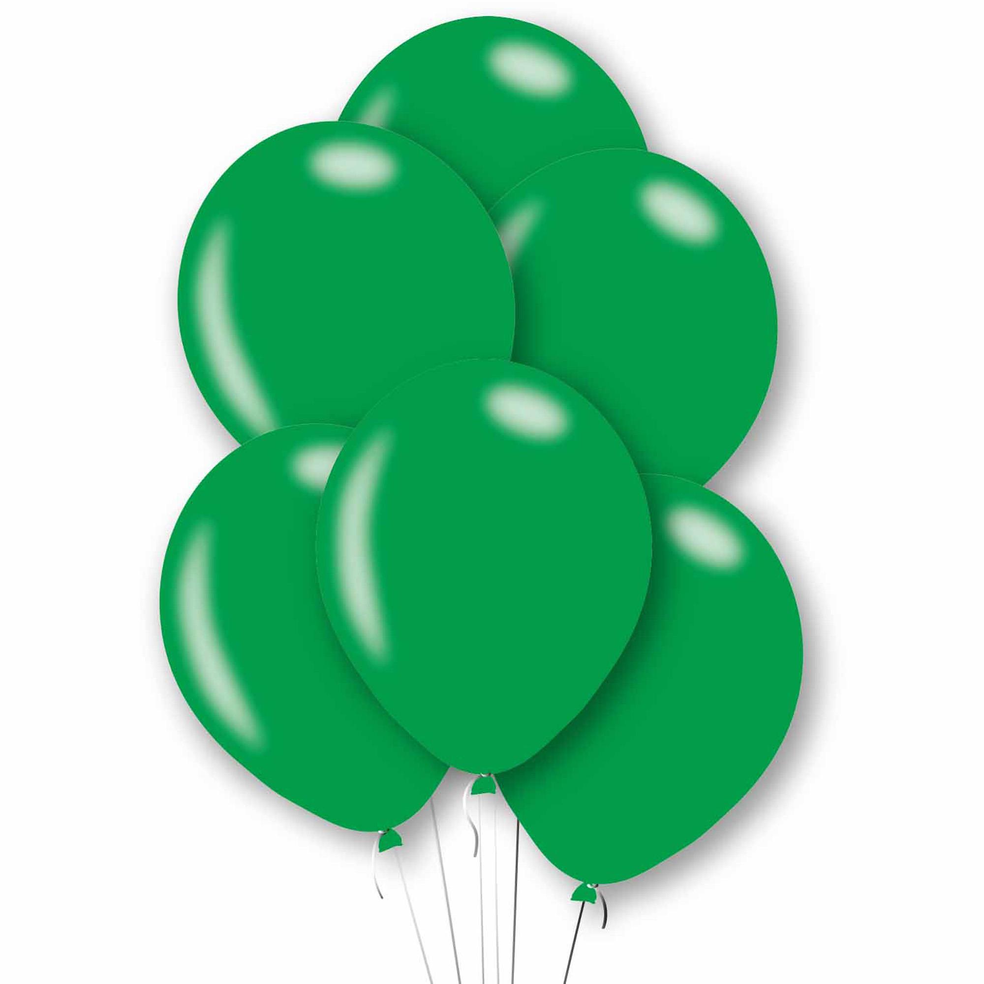 Green Latex Balloons - Pack of 10