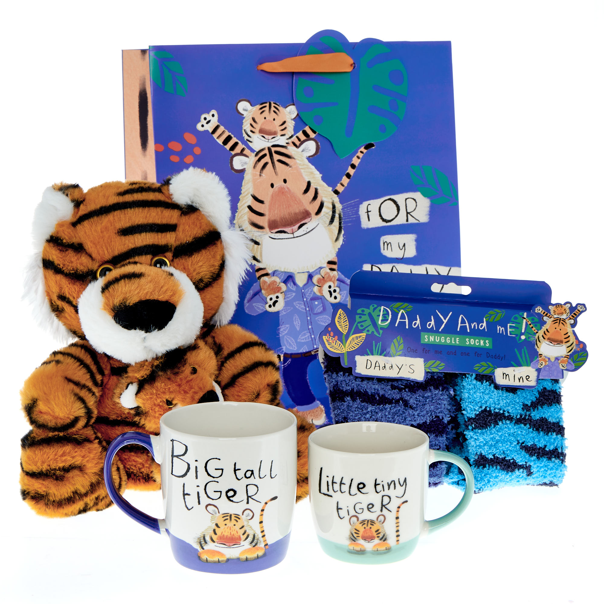 Daddy & Me Blue Tigers Father's Day Gift Bundle