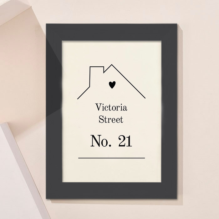 Personalised House Design Framed Print