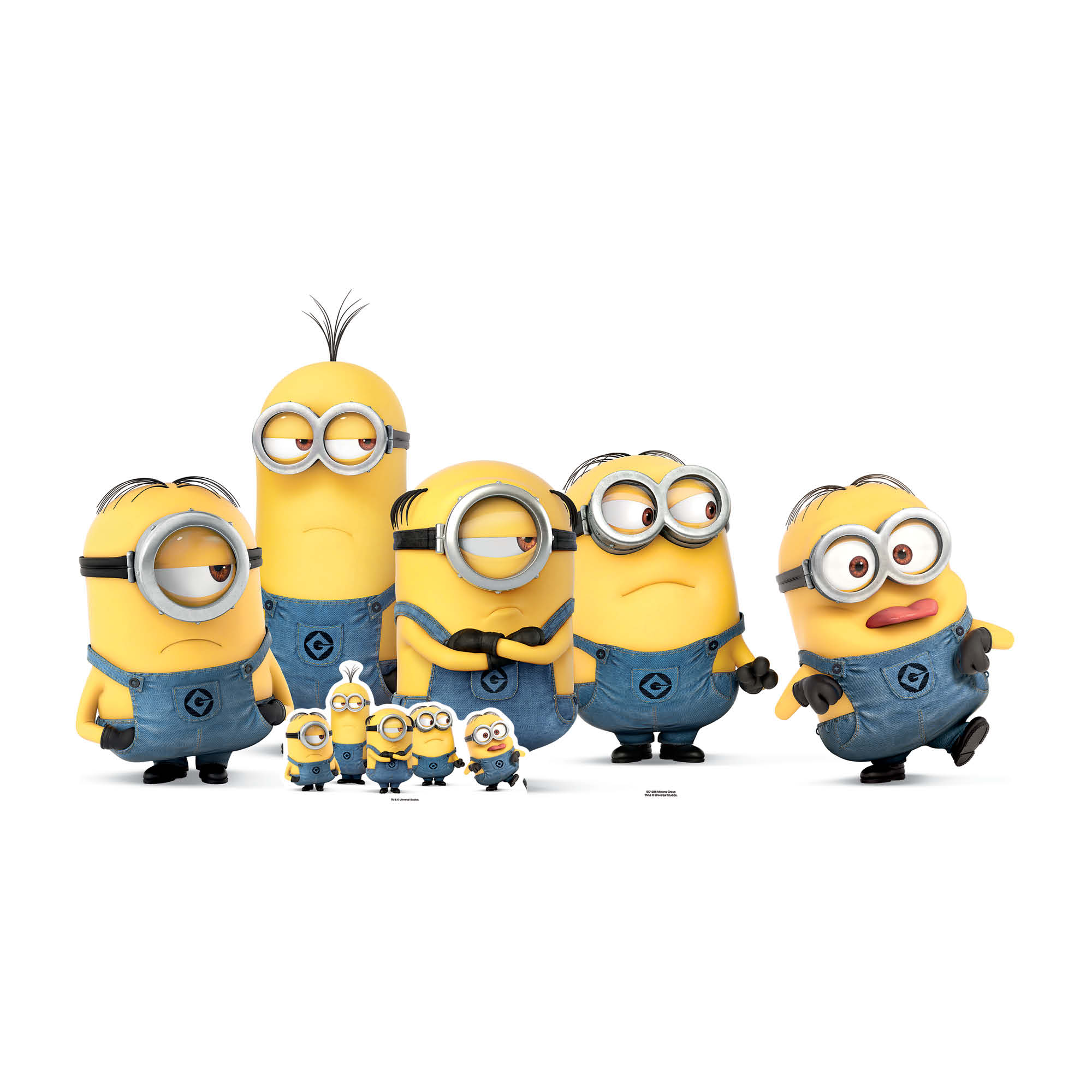 Large Minions Group Pose Cardboard Cutout