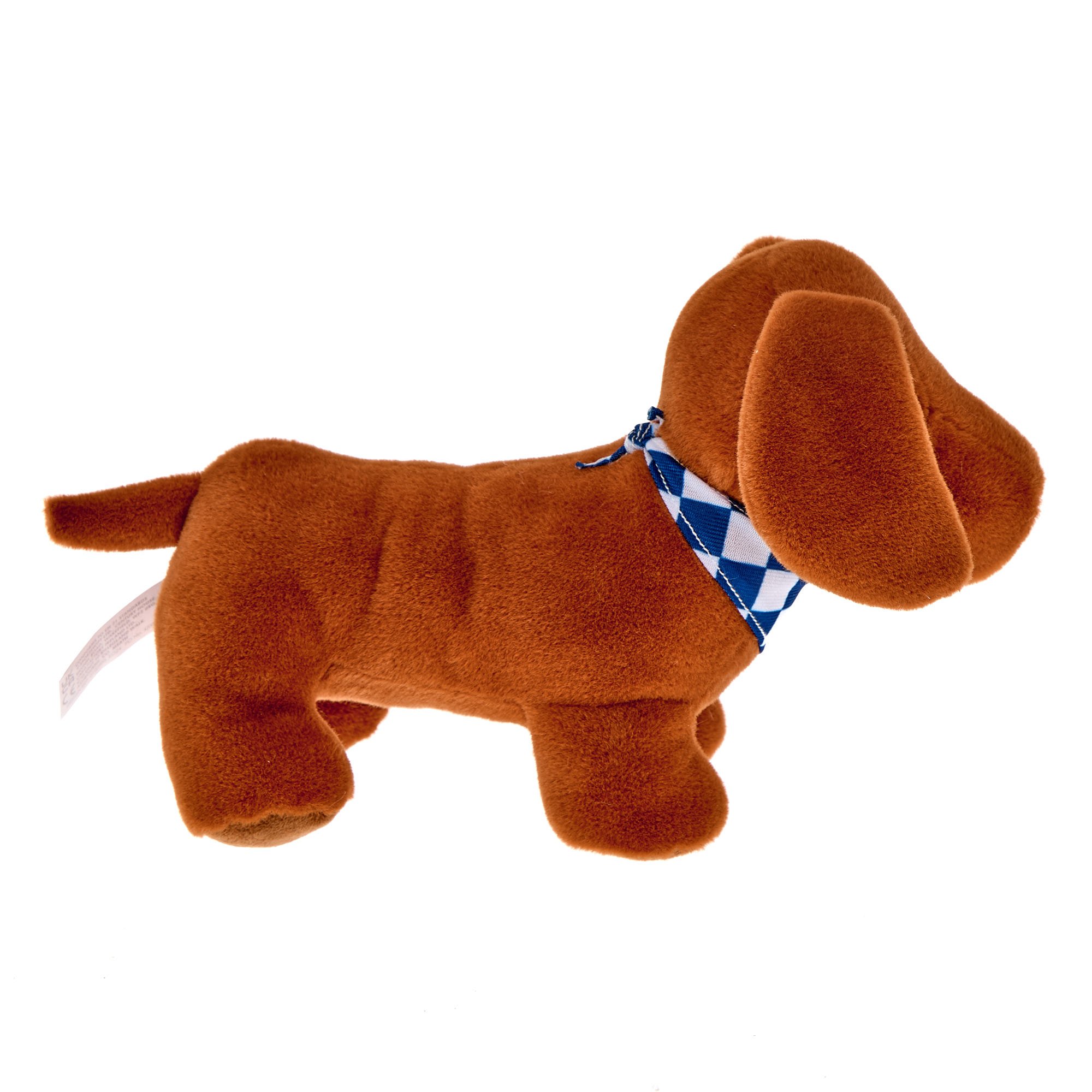 Small Sausage Dog in Bandanna Soft Toy