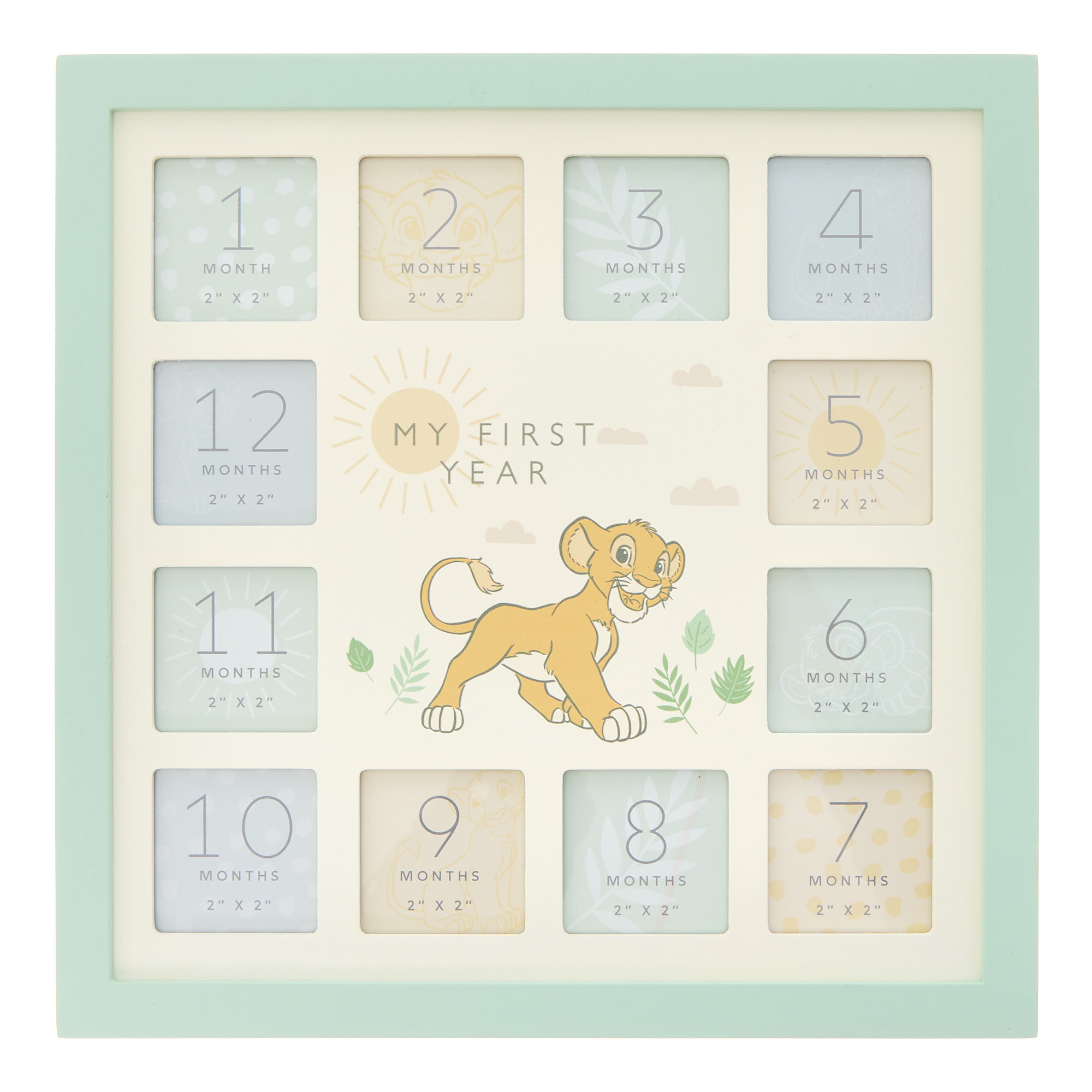 Disney Lion King Simba My First Year Record Photo Frame