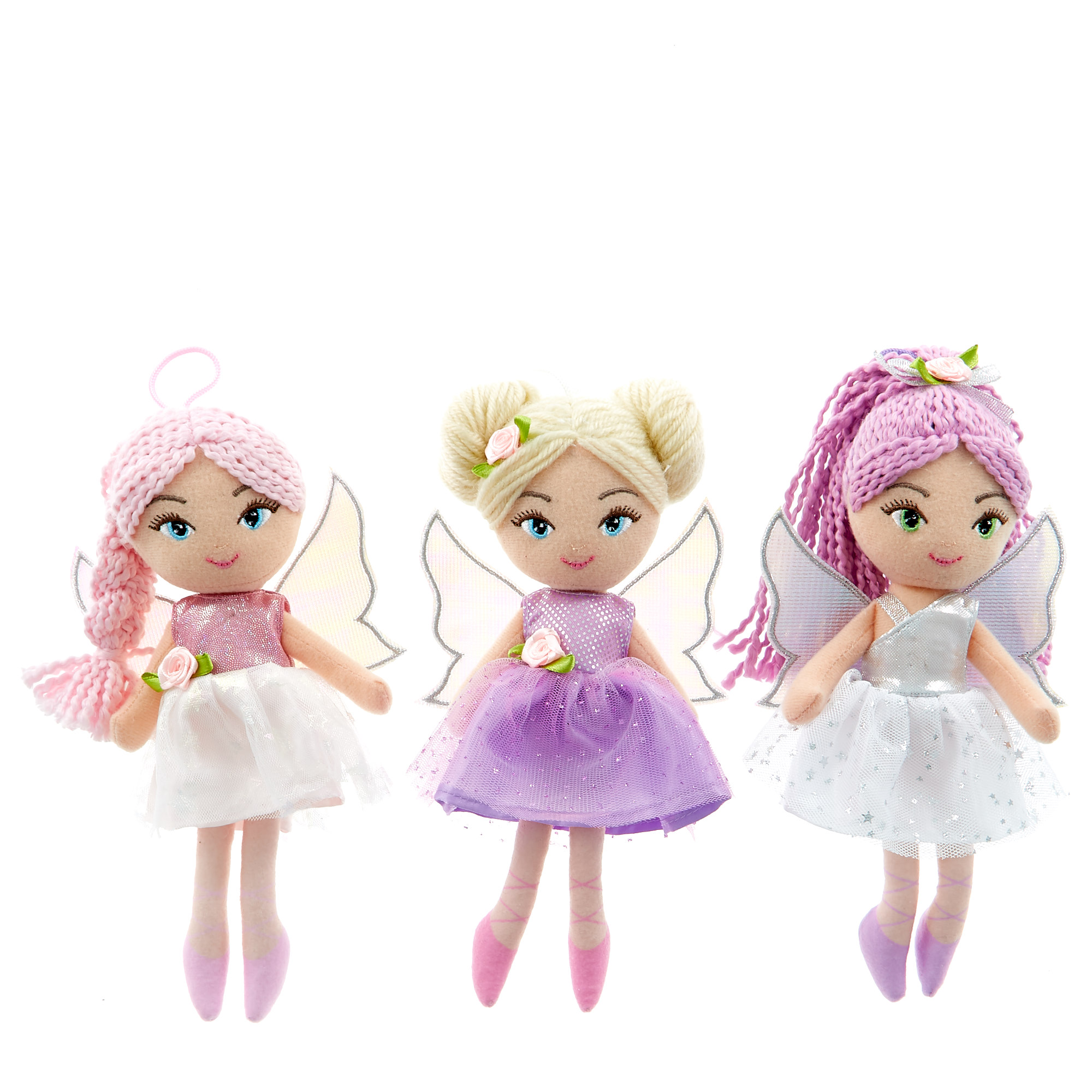 Set of 3 Mini Enchanted Plush Dolls