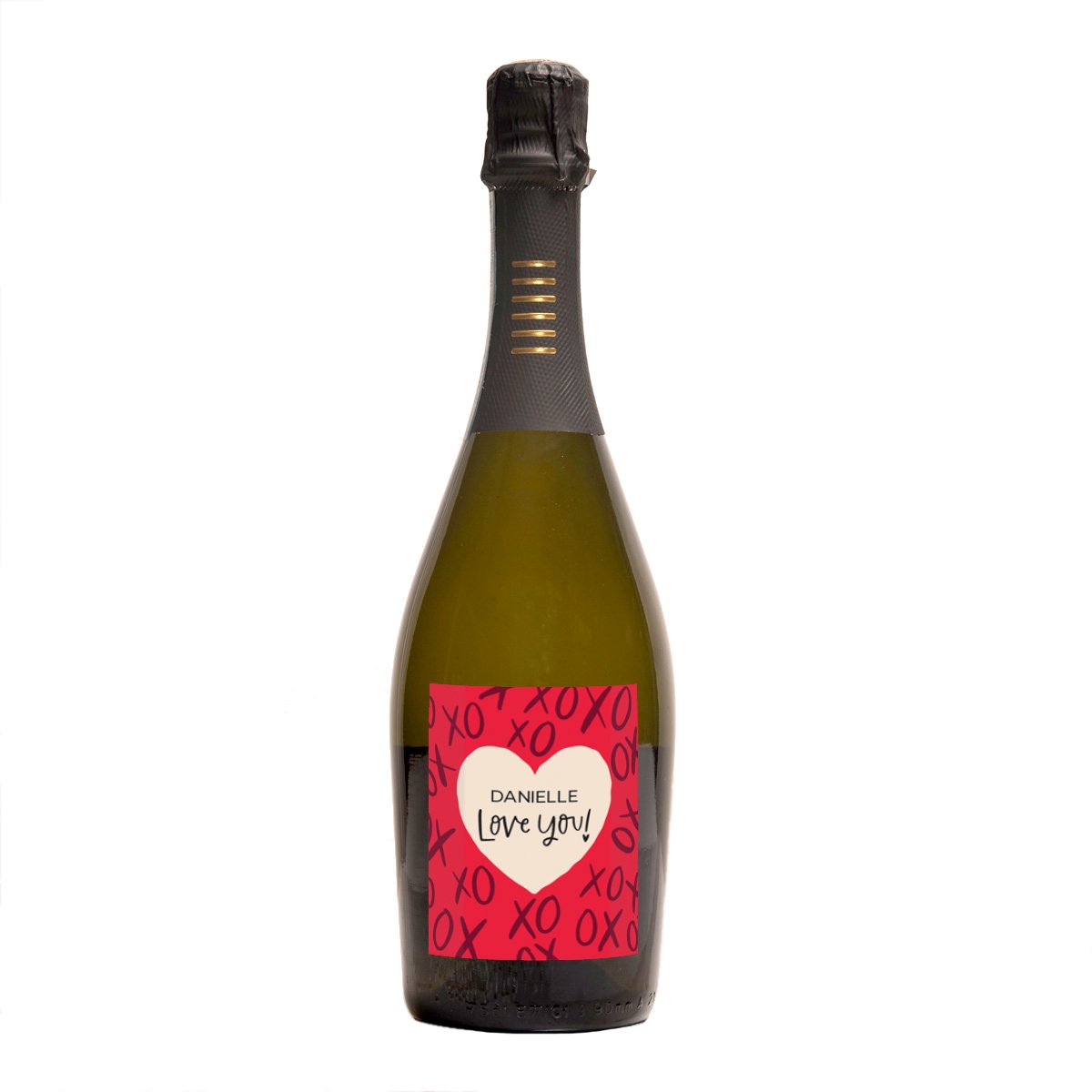 Personalised Prosecco - Love You Hugs and Kisses