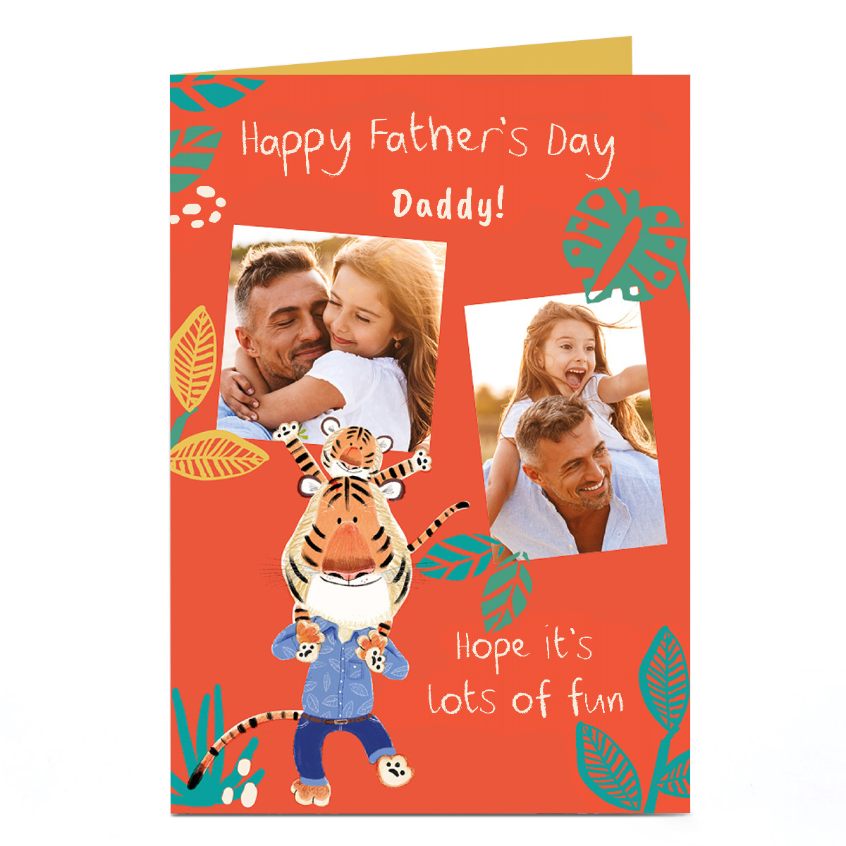 Photo Father's Day Card - Big Tiger Little Tiger, 2 Photos