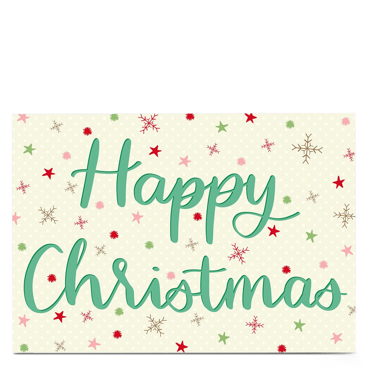 Personalised Sazerelli Designs Christmas Card - Happy Christmas