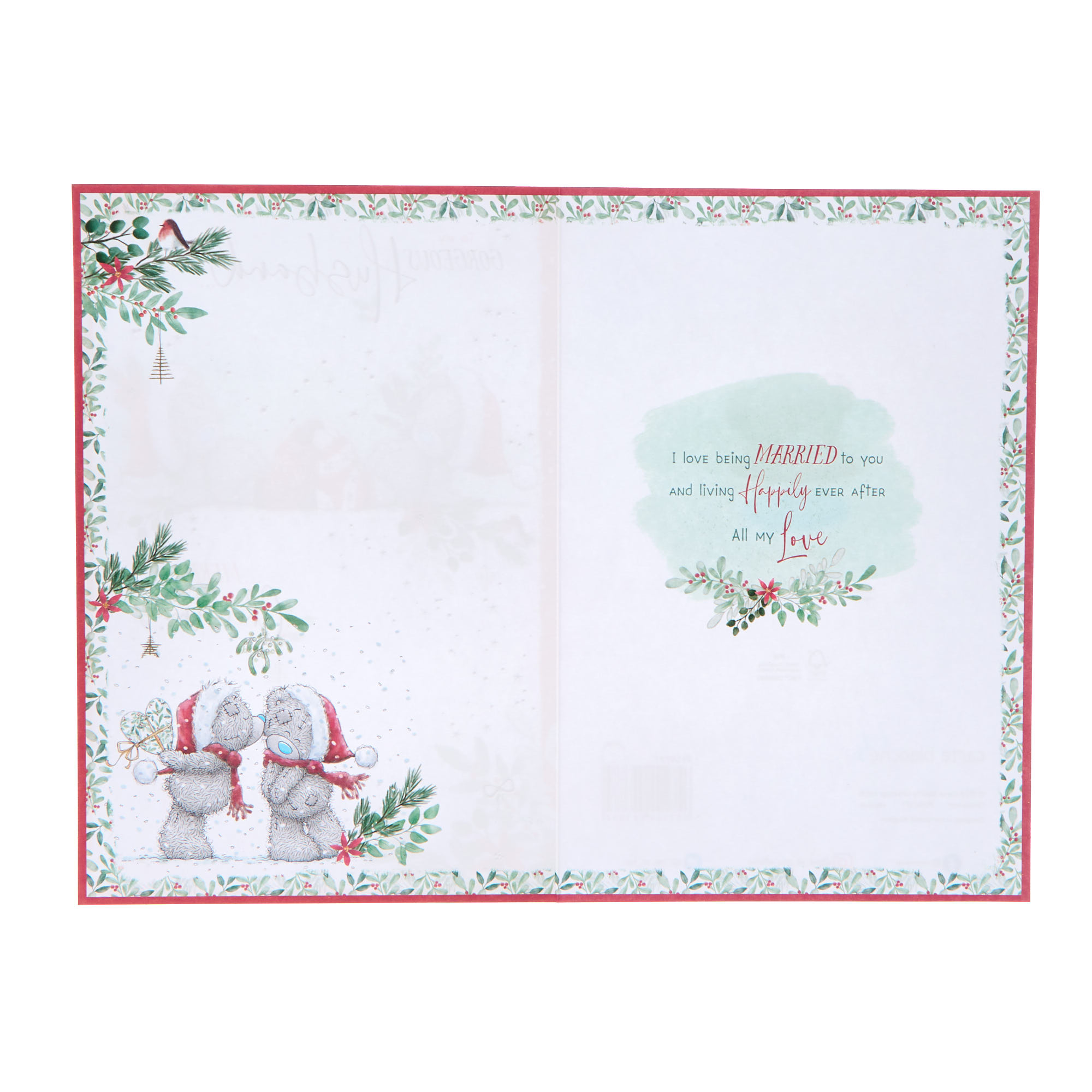 Me To You Tatty Teddy Gorgeous Husband Christmas Card