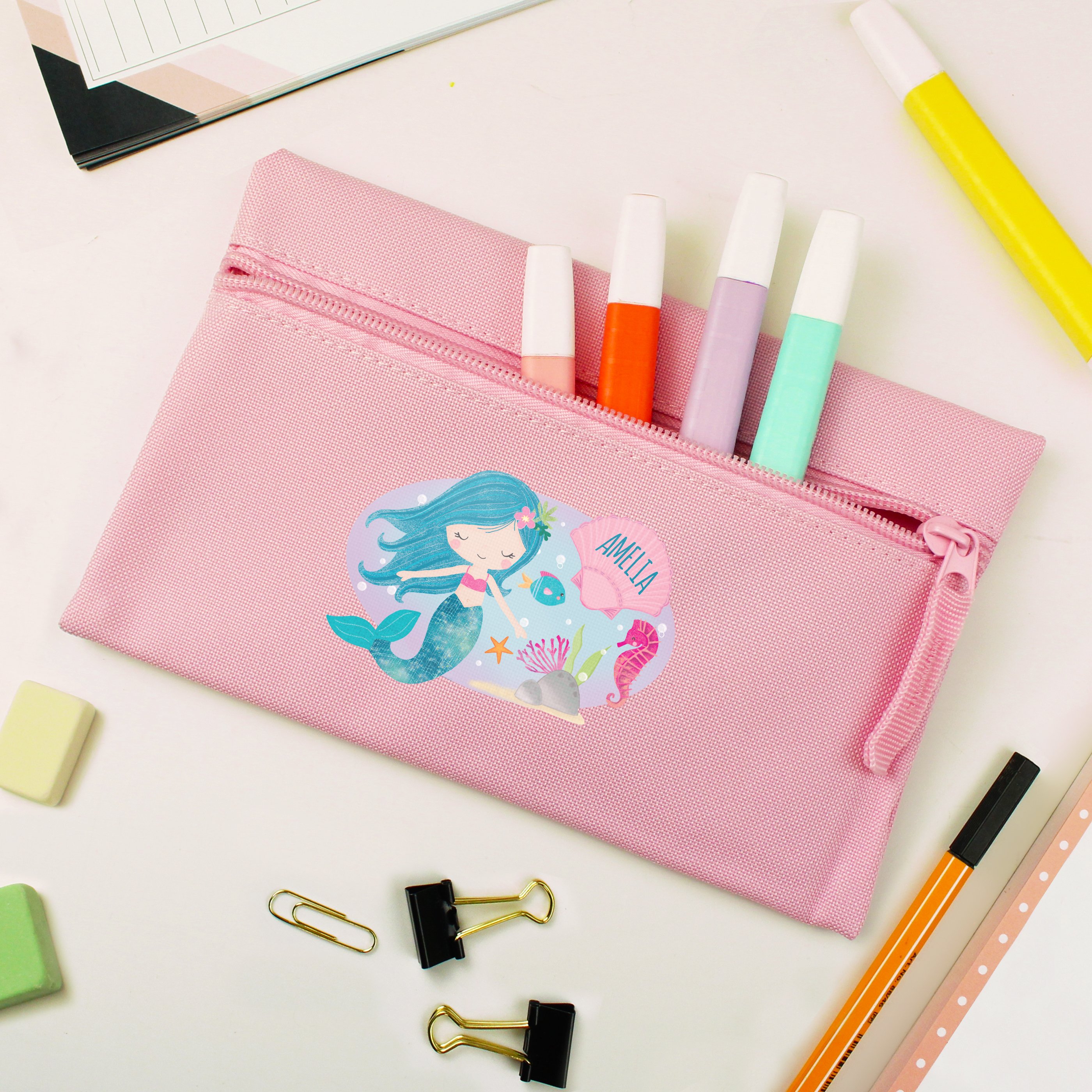 Personalised Pencil Case - Mermaid