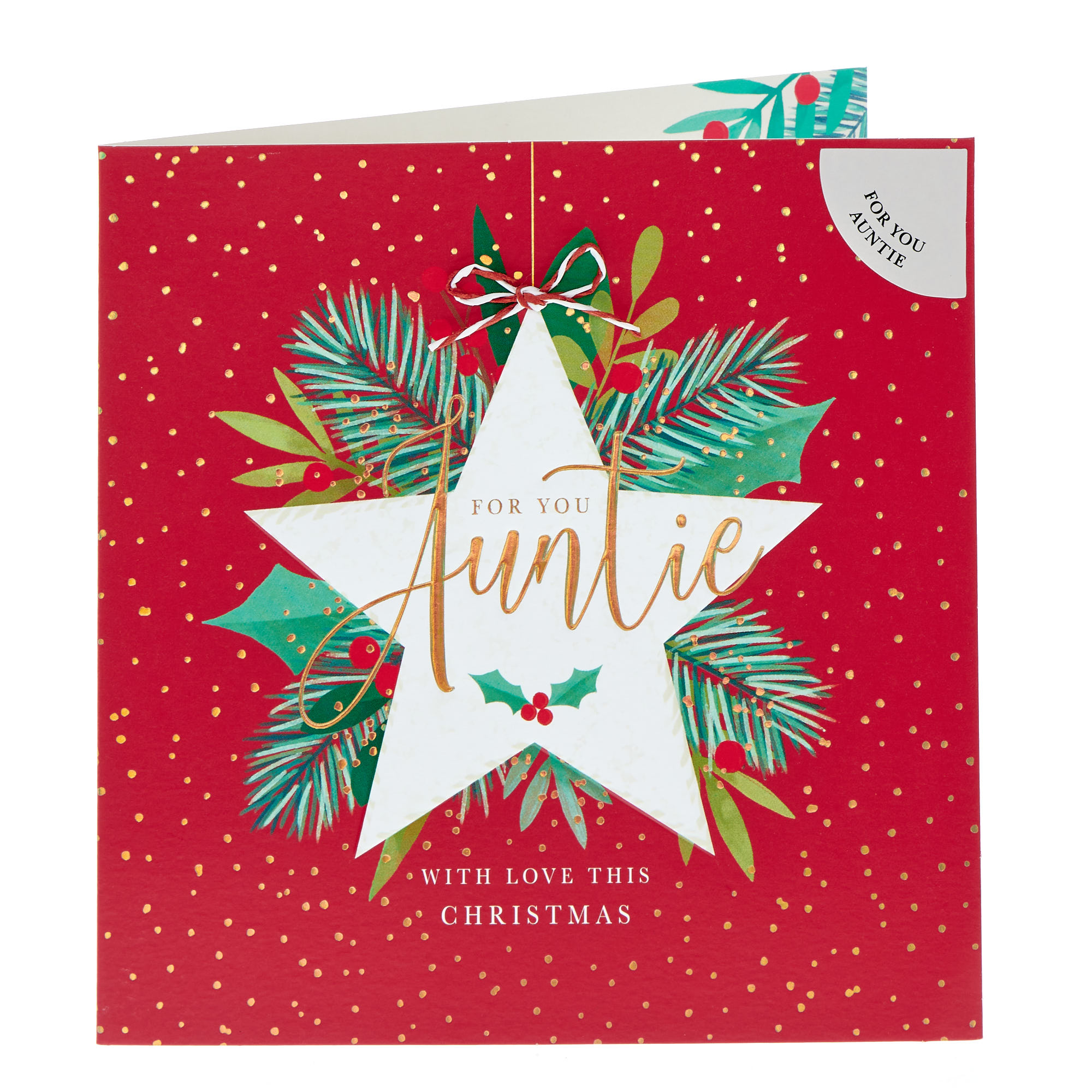 Boutique For you Auntie With Love Christmas Card