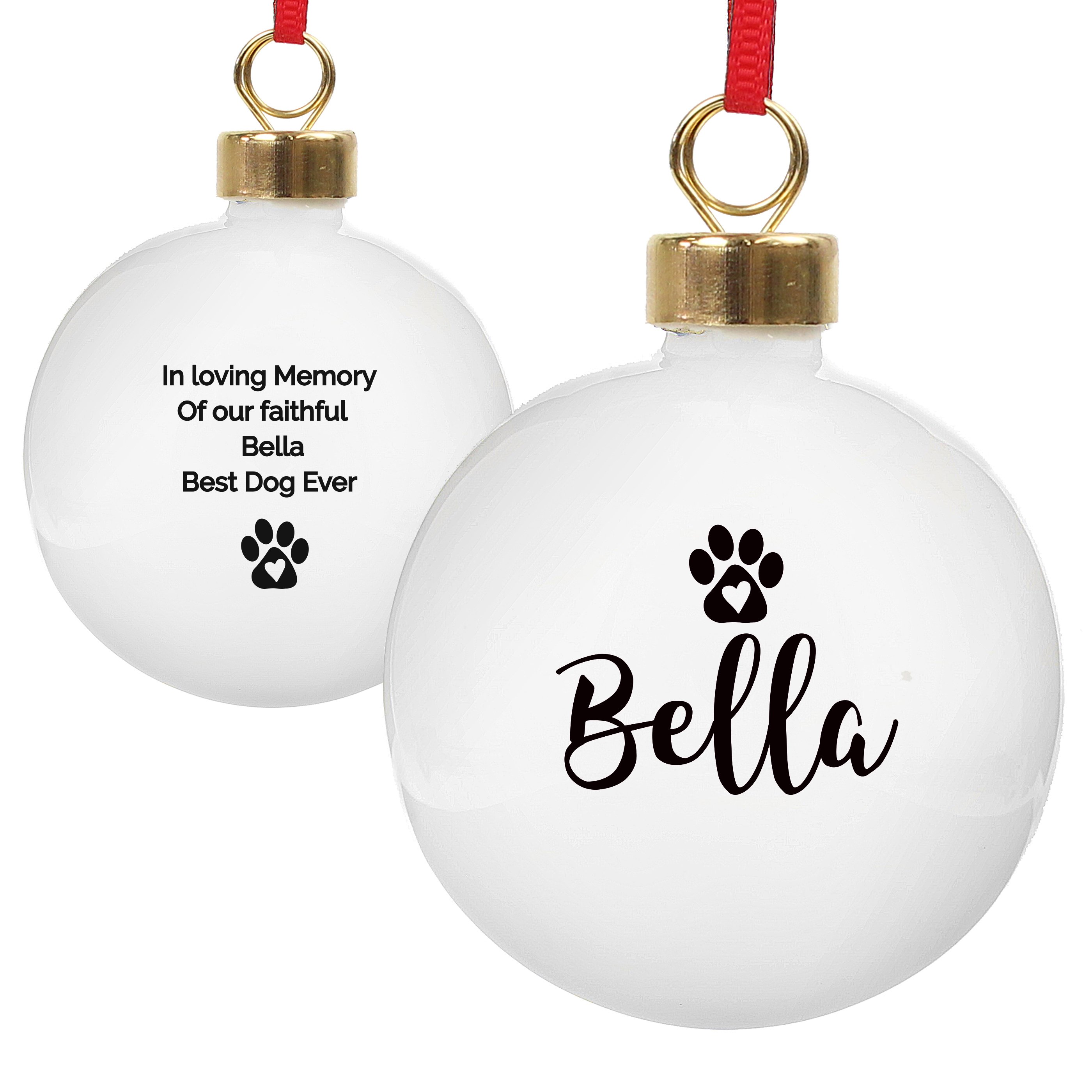 Personalised Pet Ceramic Bauble