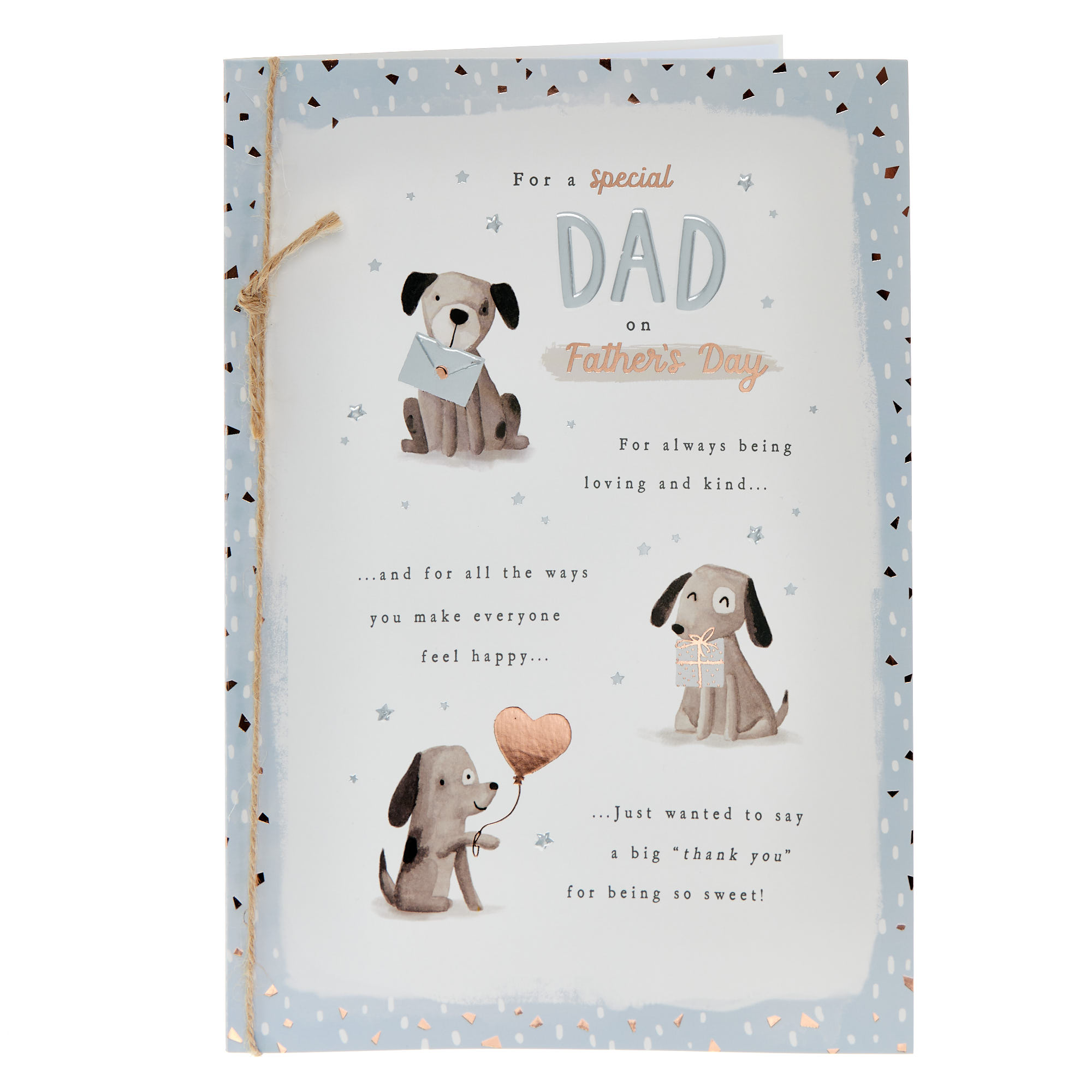 Special Dad Cute Dogs Father's Day Card