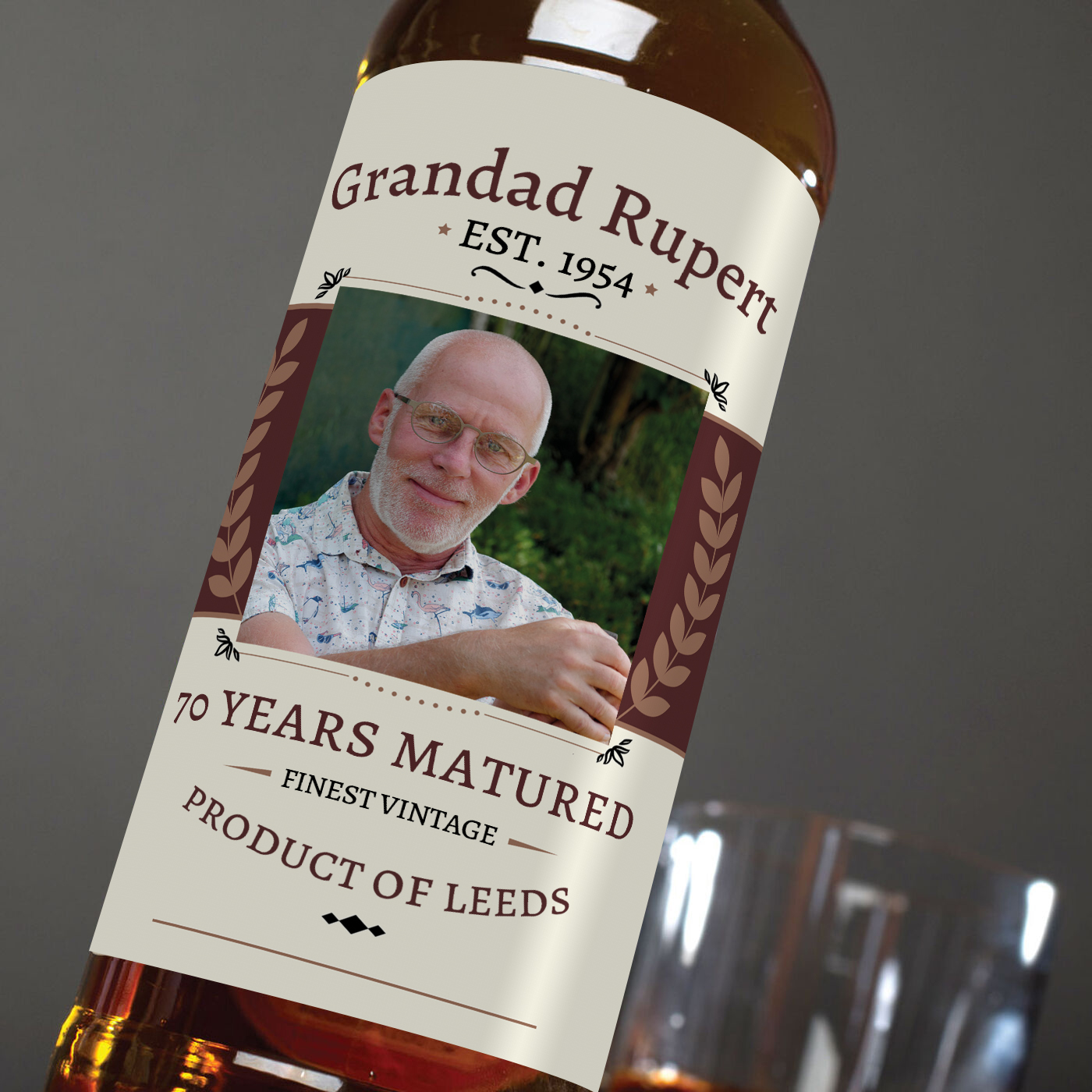 Personalised Malt Whisky - Classic Grandad