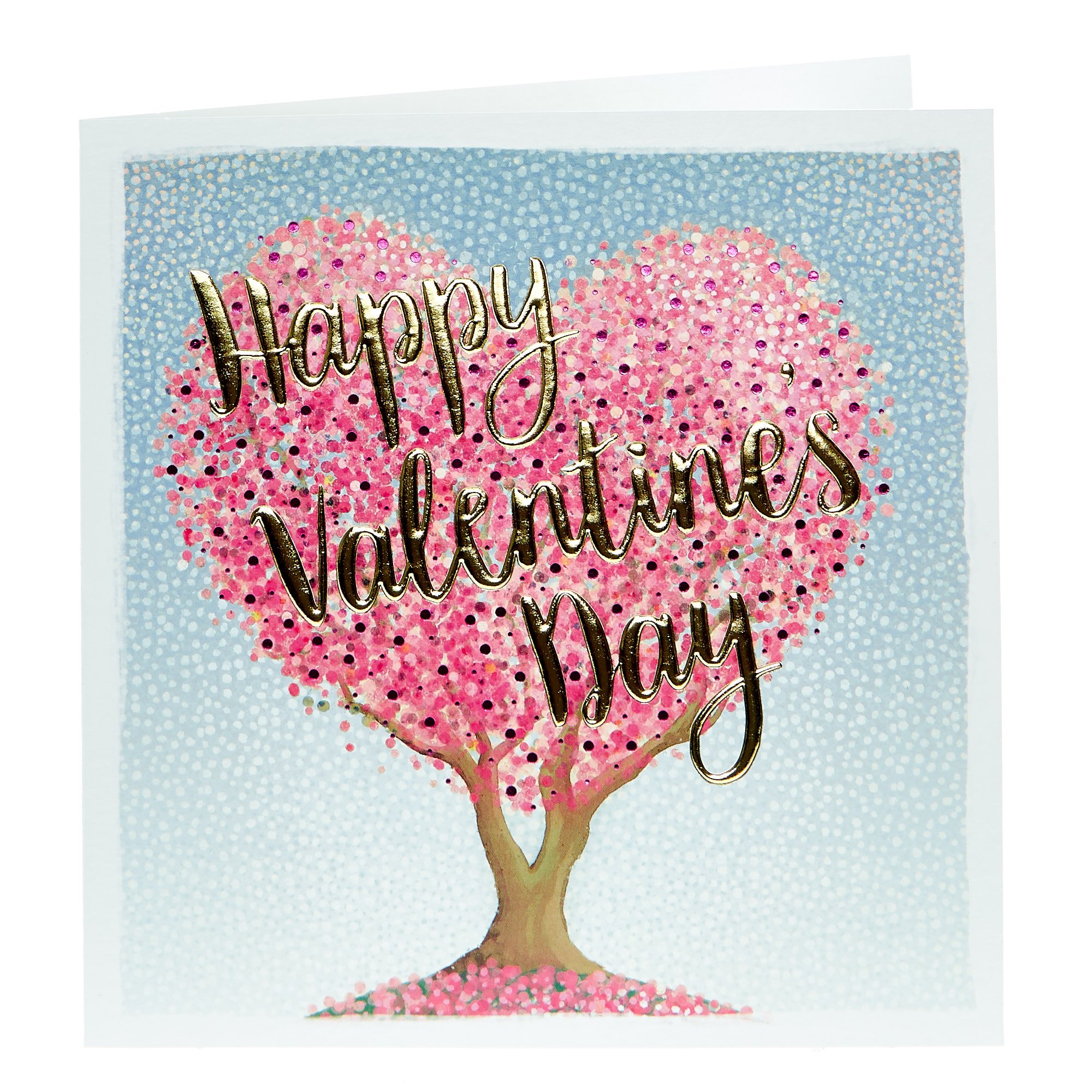 Valentine's Day Card - Pink Cherry Blossom