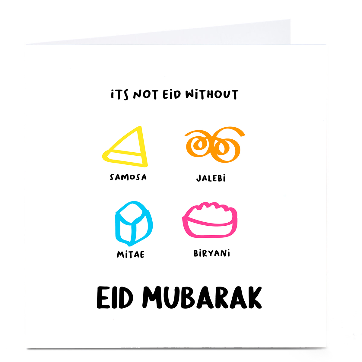 Personalised Roshah Designs Eid Card - It's Not Eid Without...