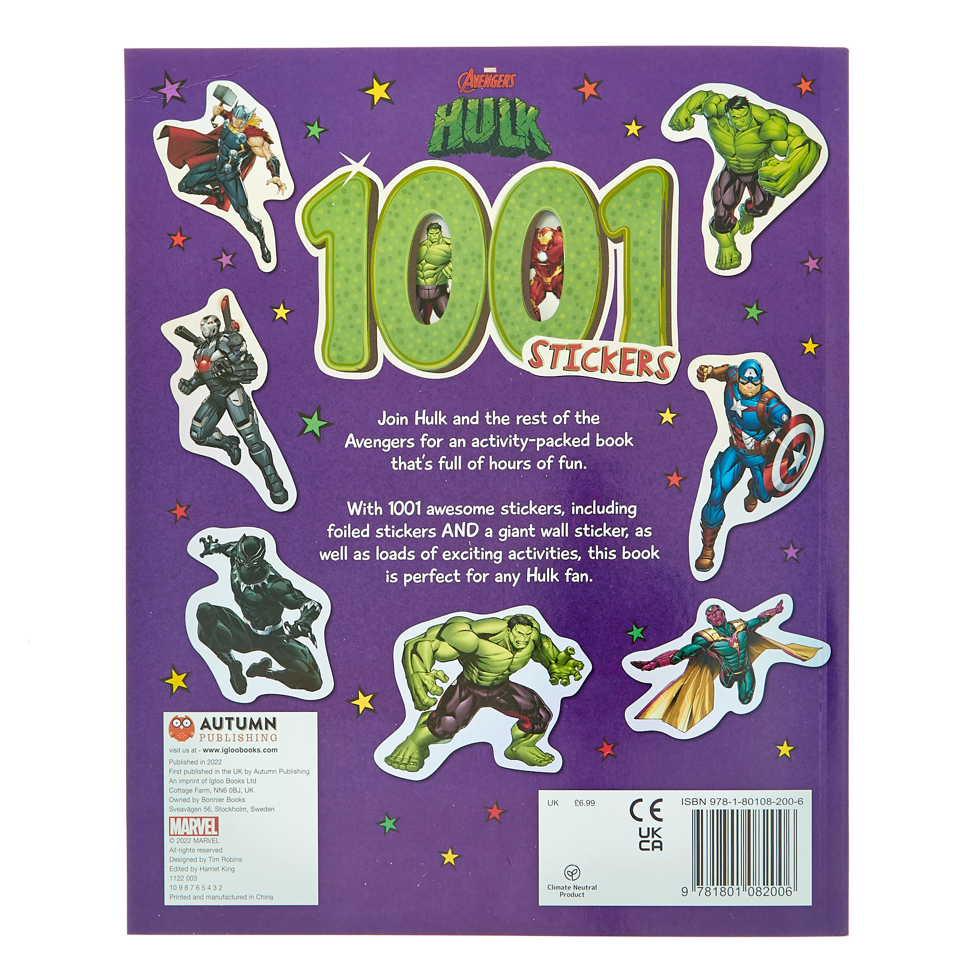 Marvel Hulk: 1001 Stickers & Activities 