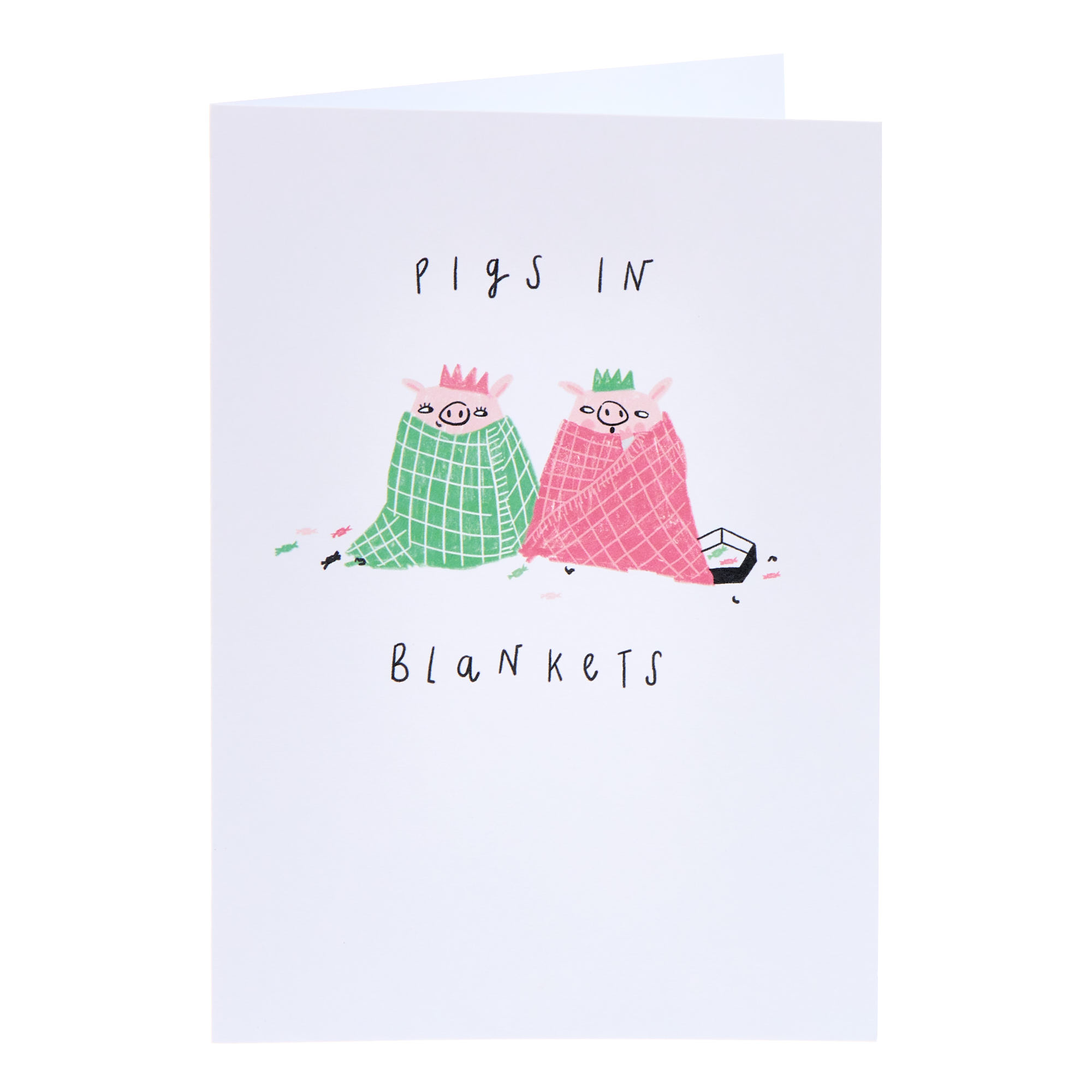 Pigs In Blankets Christmas Card