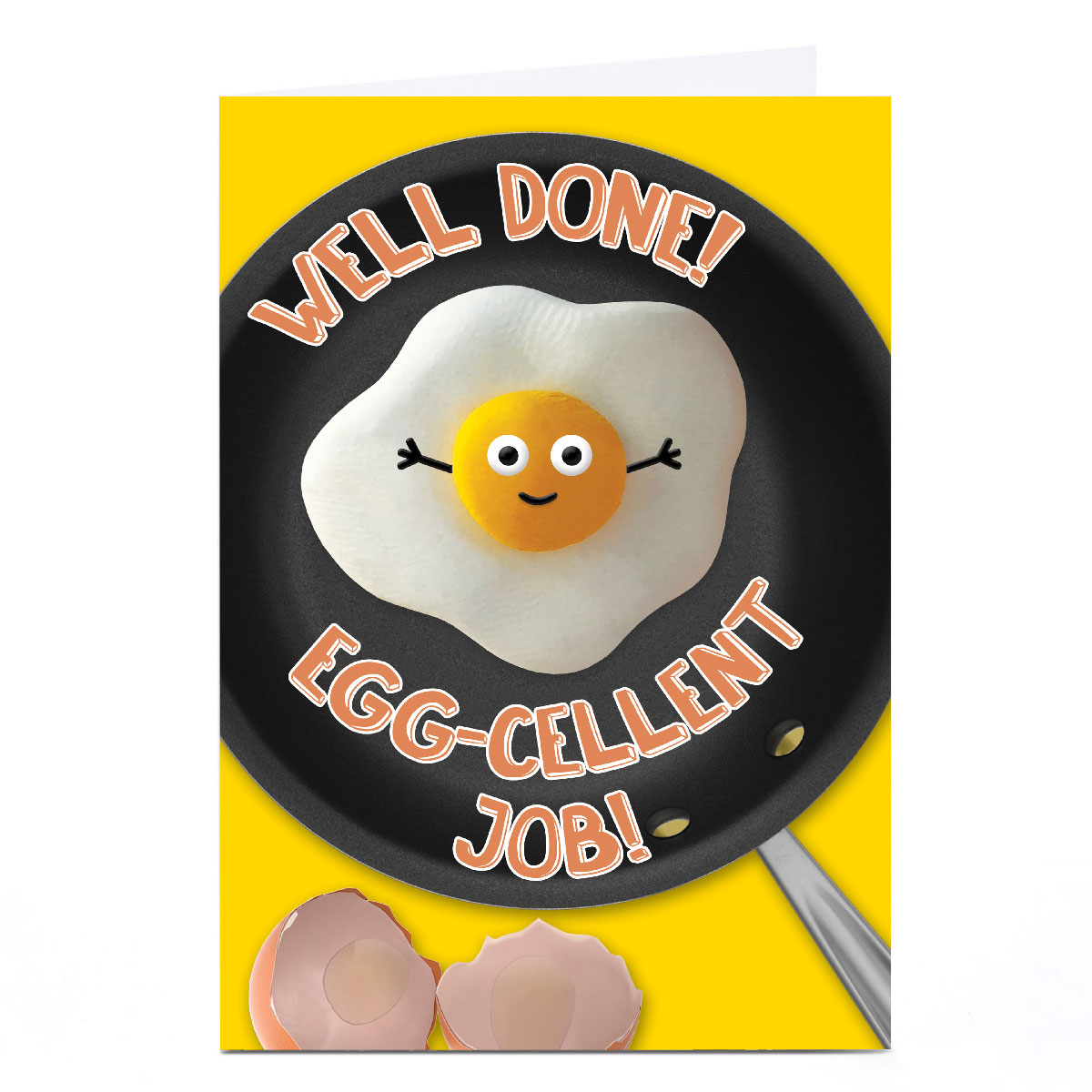 Personalised Well Done Card - Egg-cellent Job