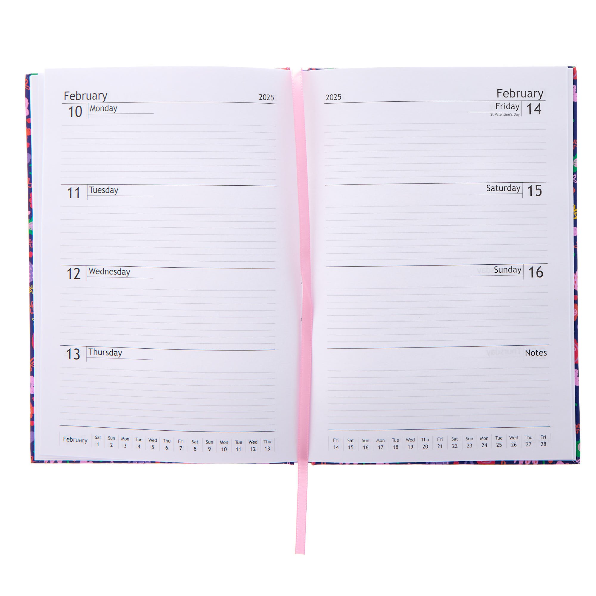 Floral A5 Academic Diary 2024/25