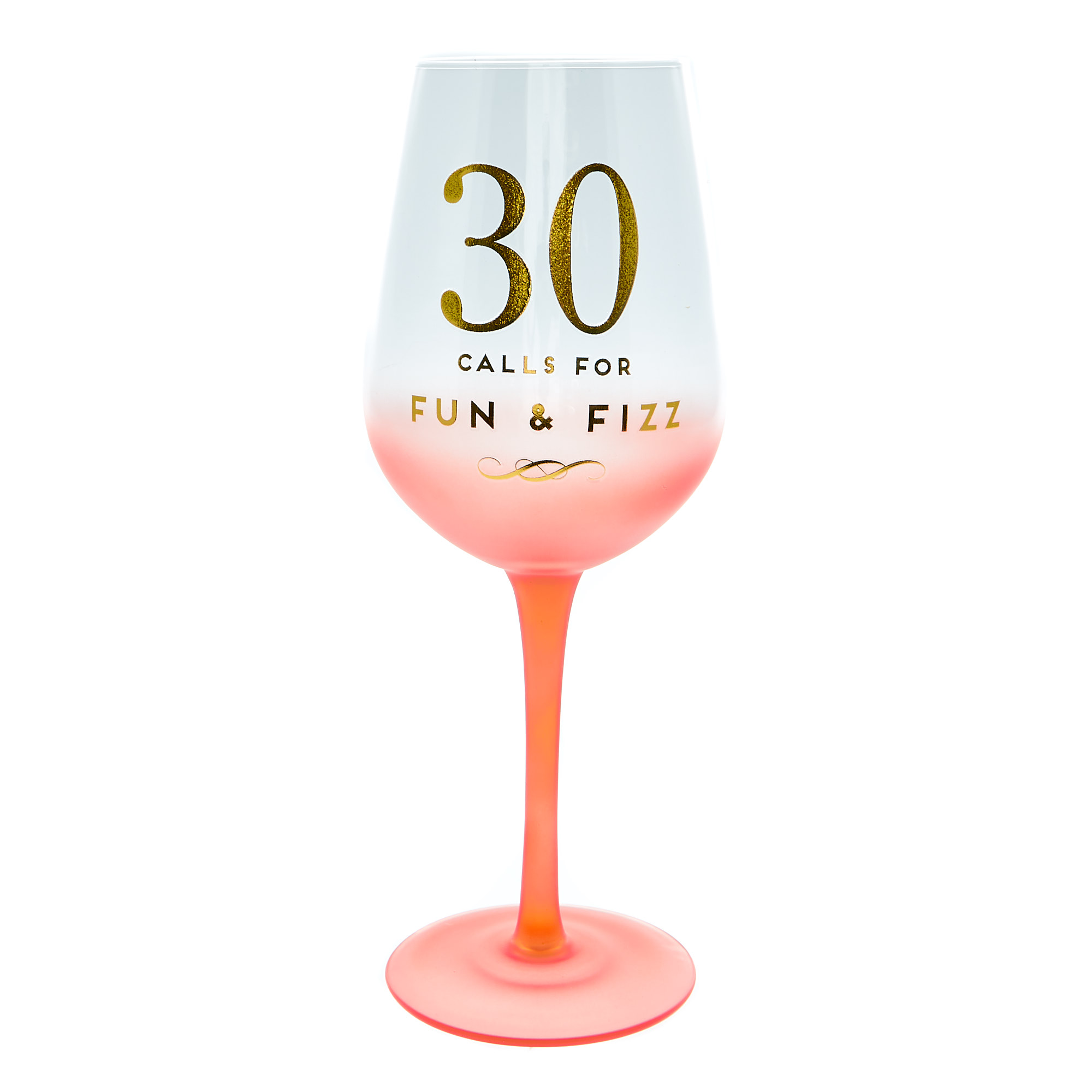 30th wine glass