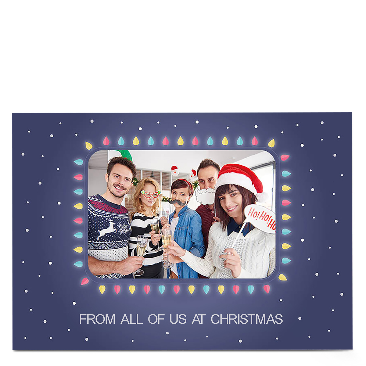 Photo Christmas Card - Fairy Lights Photo