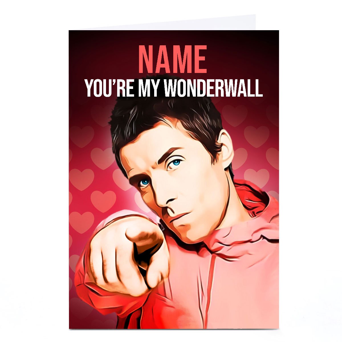 Personalised PG Quips Valentine's Day Card - You're My Wonderwall