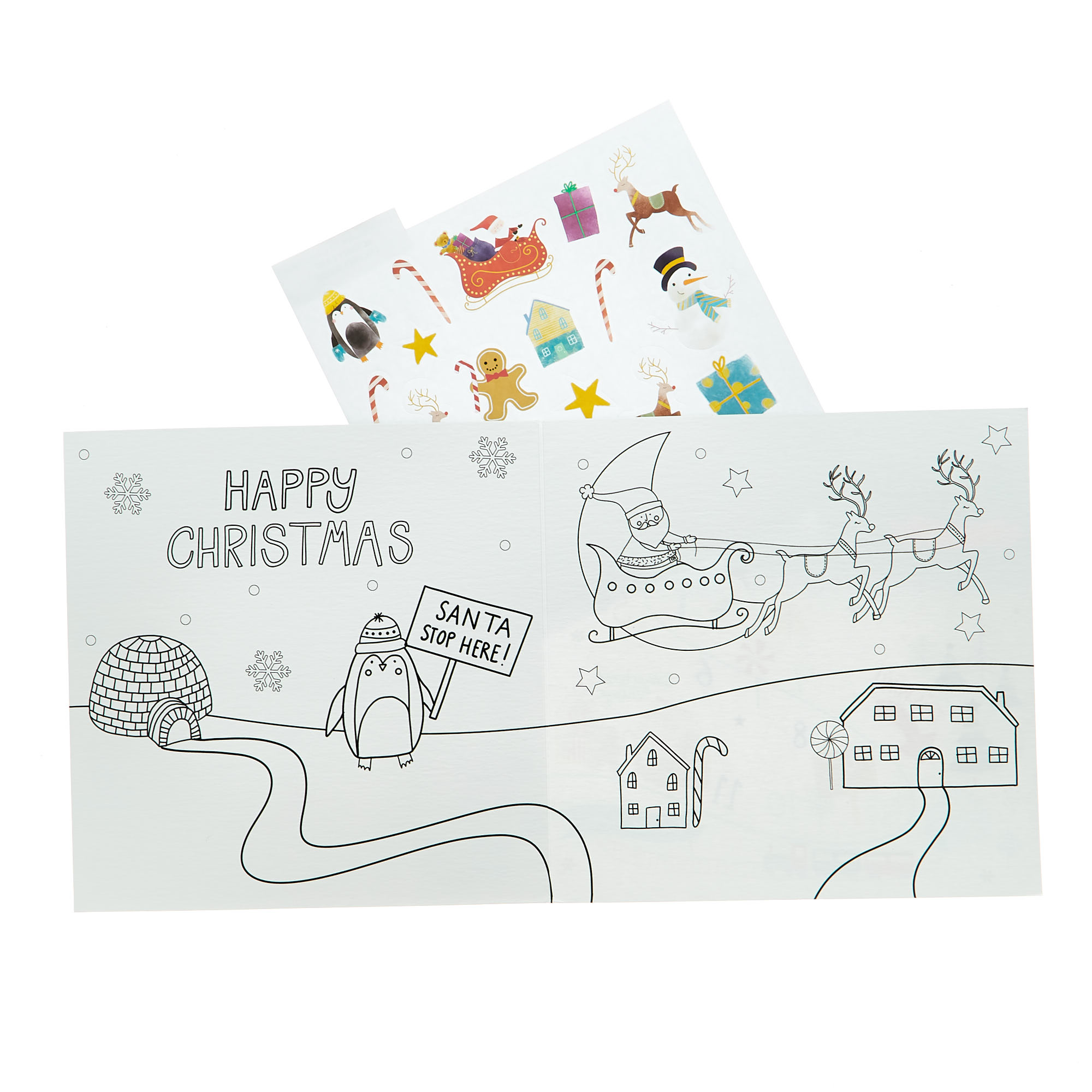 Countdown To Christmas Activity Card With Stickers