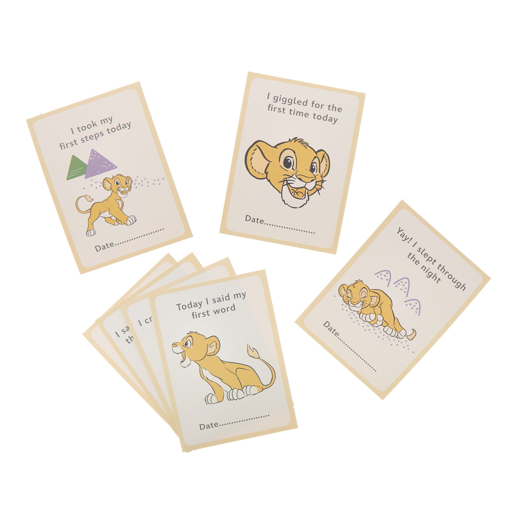 The Lion King Simba Plush & Milestone Cards