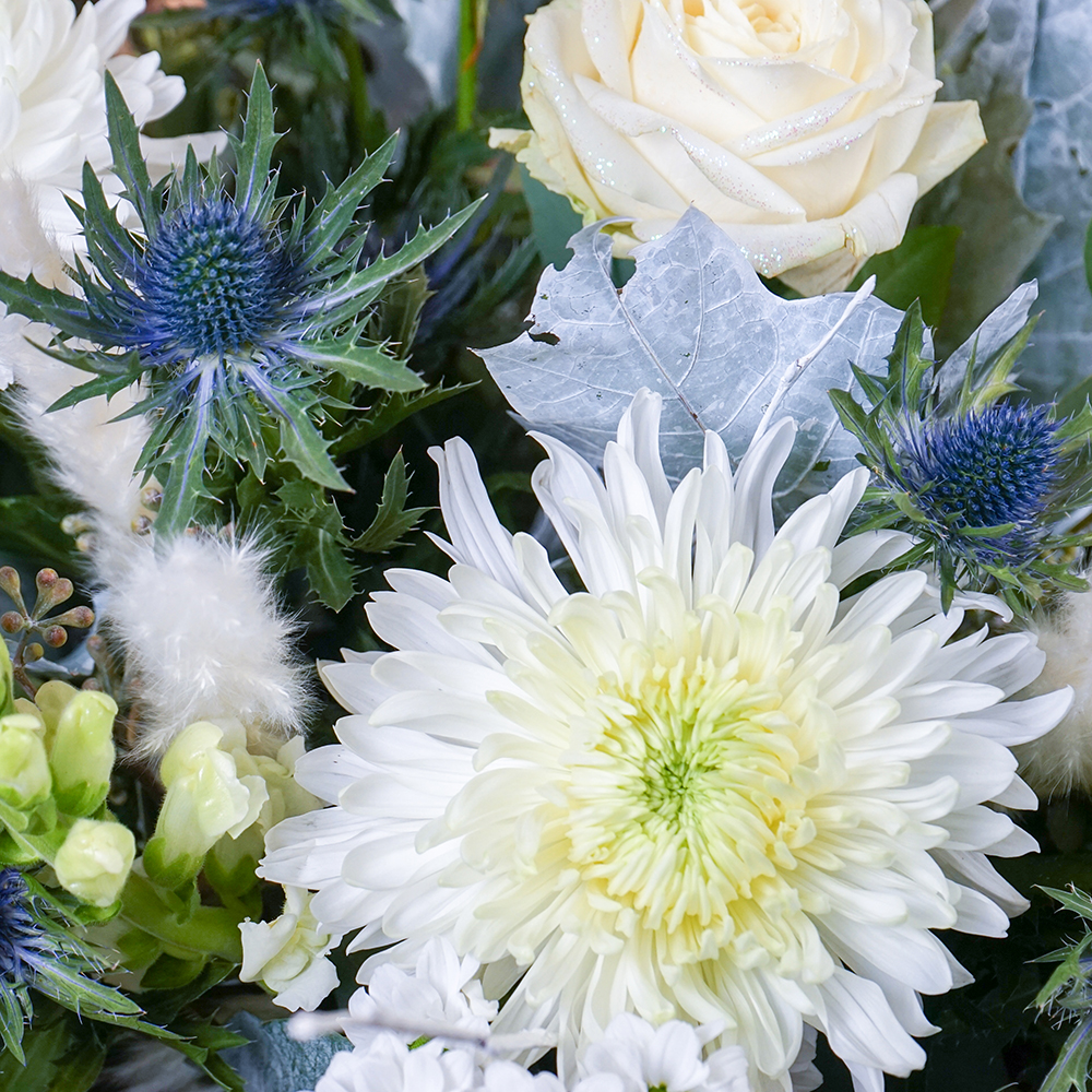 Snowflake Sparkle Flower Bouquet - Free Delivery!