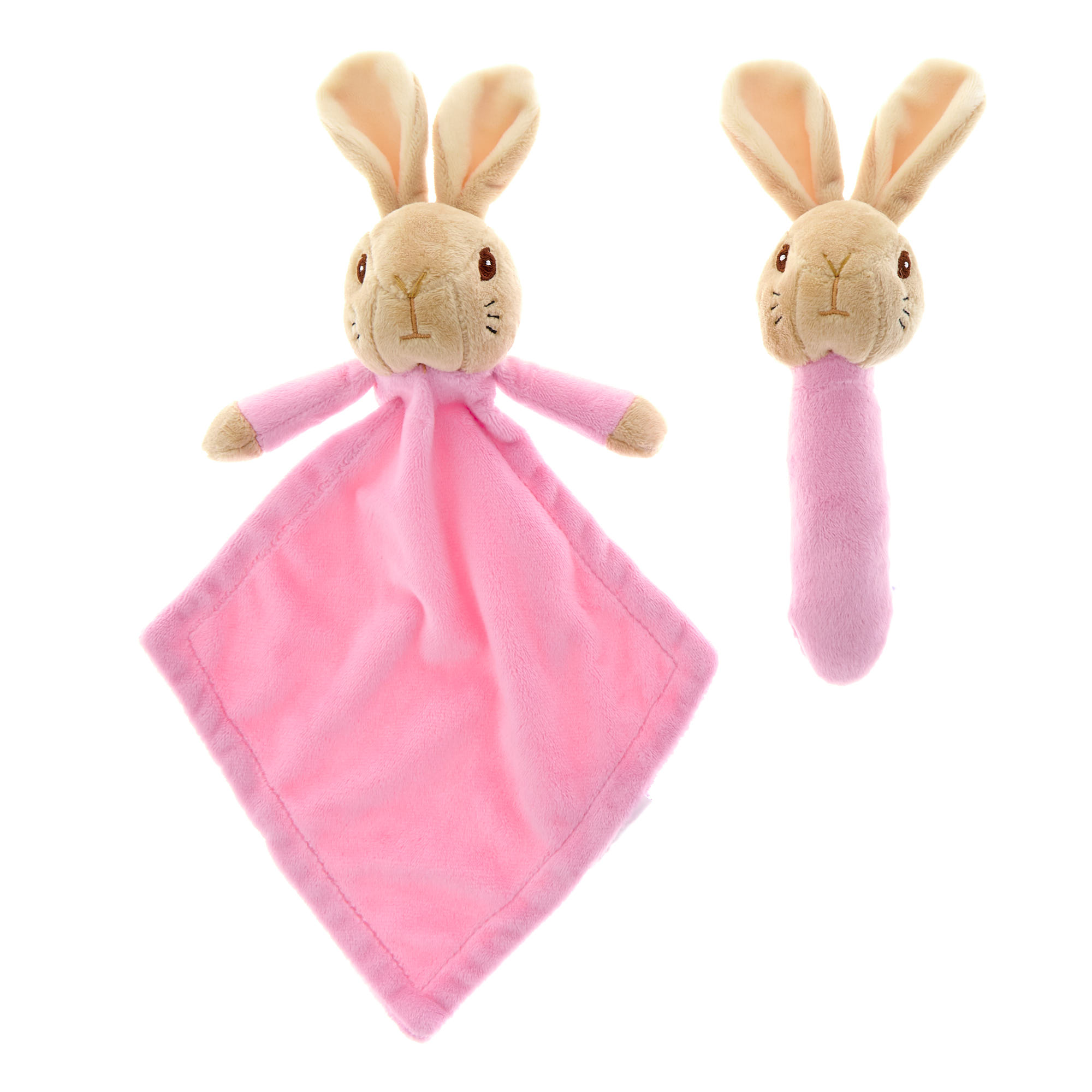 Peter Rabbit Flopsy Stick Rattle & Comforter