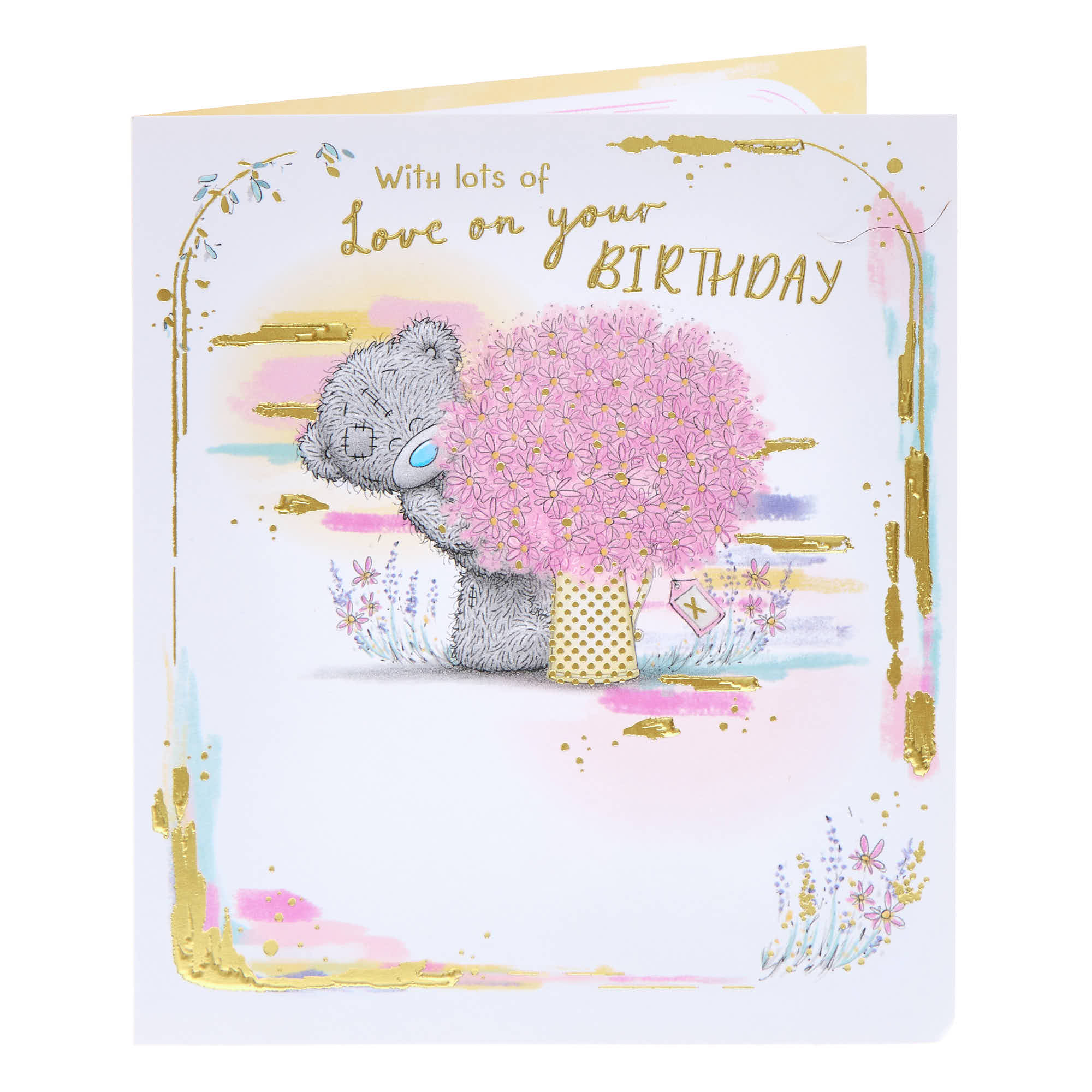 Me To You Tatty Teddy With Lots Of Love Birthday Card