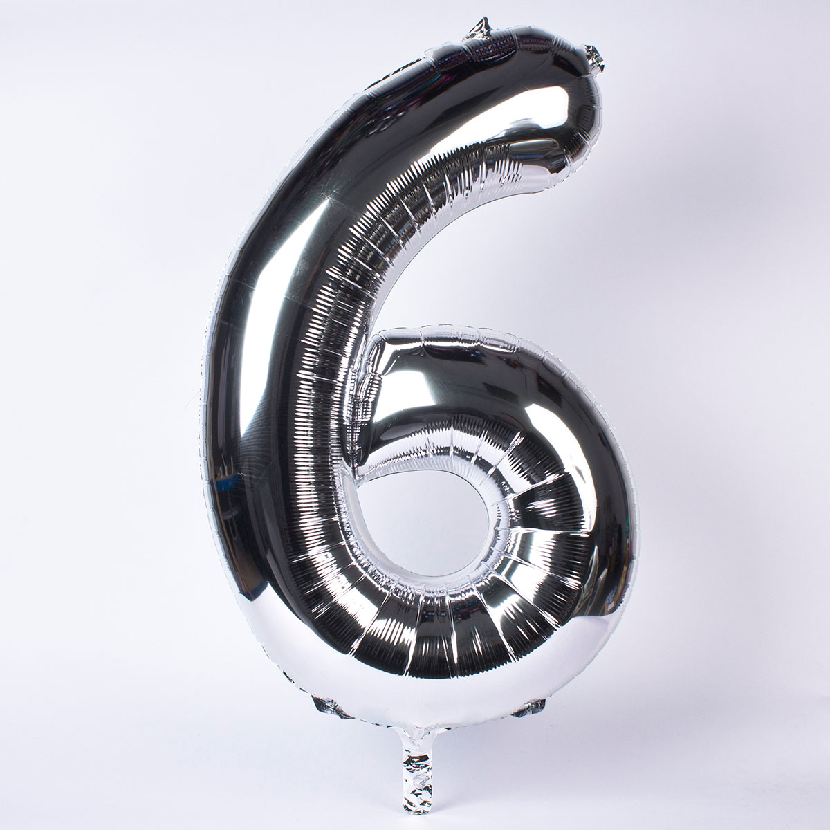 Buy Silver Number 6 Giant Foil Helium Balloon INFLATED for GBP 14.99 ...