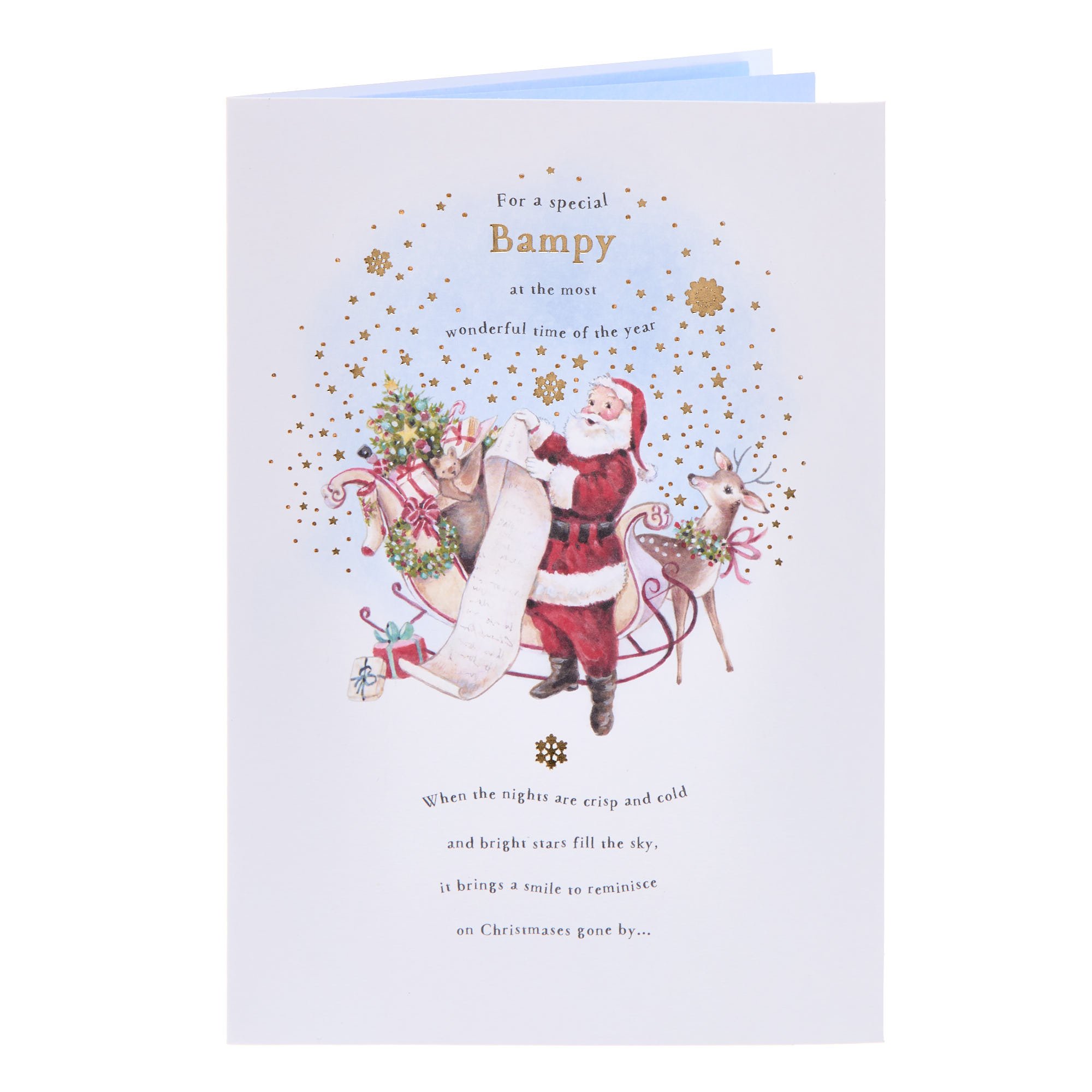 Special Bampy Santa Claus Christmas Card