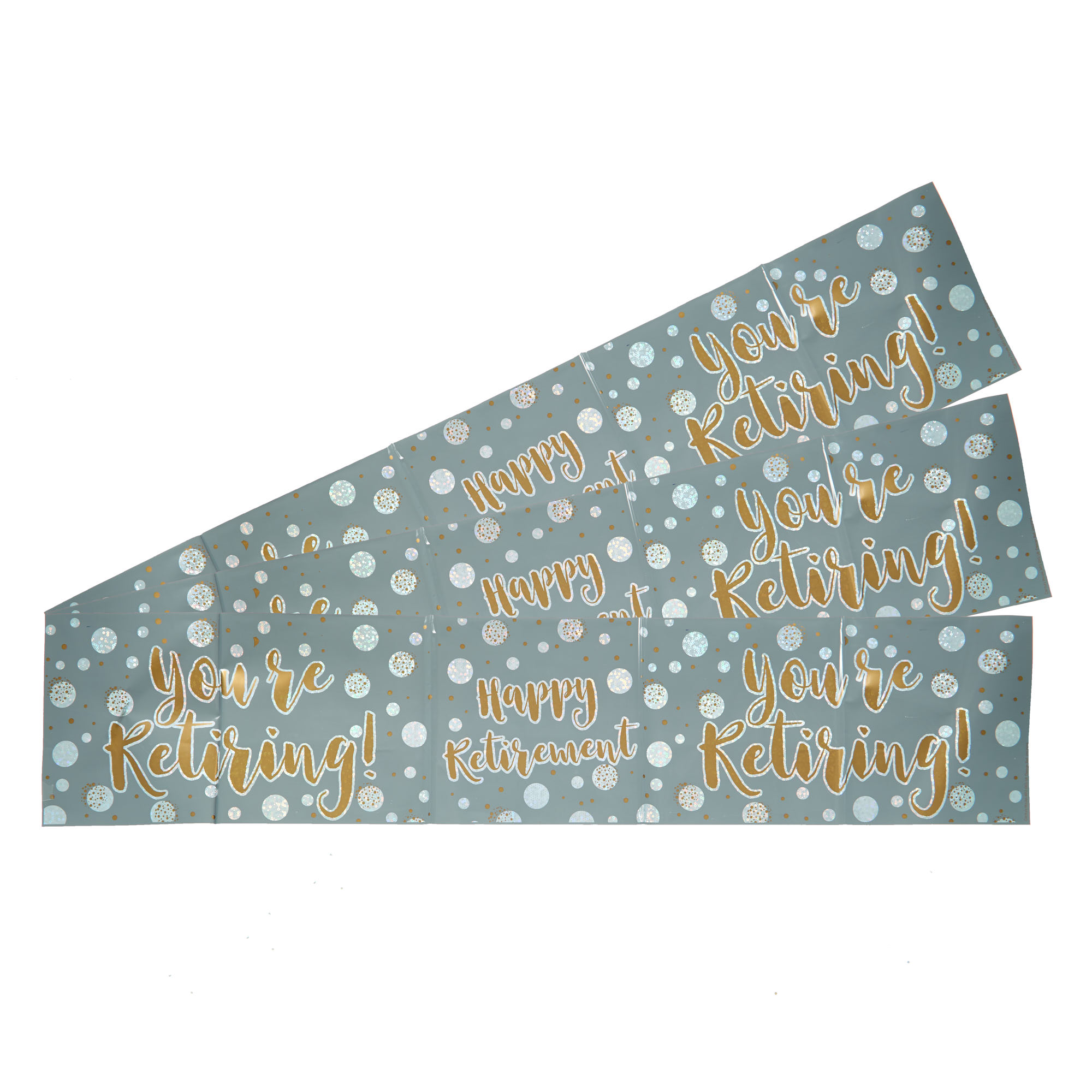 Happy Retirement Banners - Pack of 3