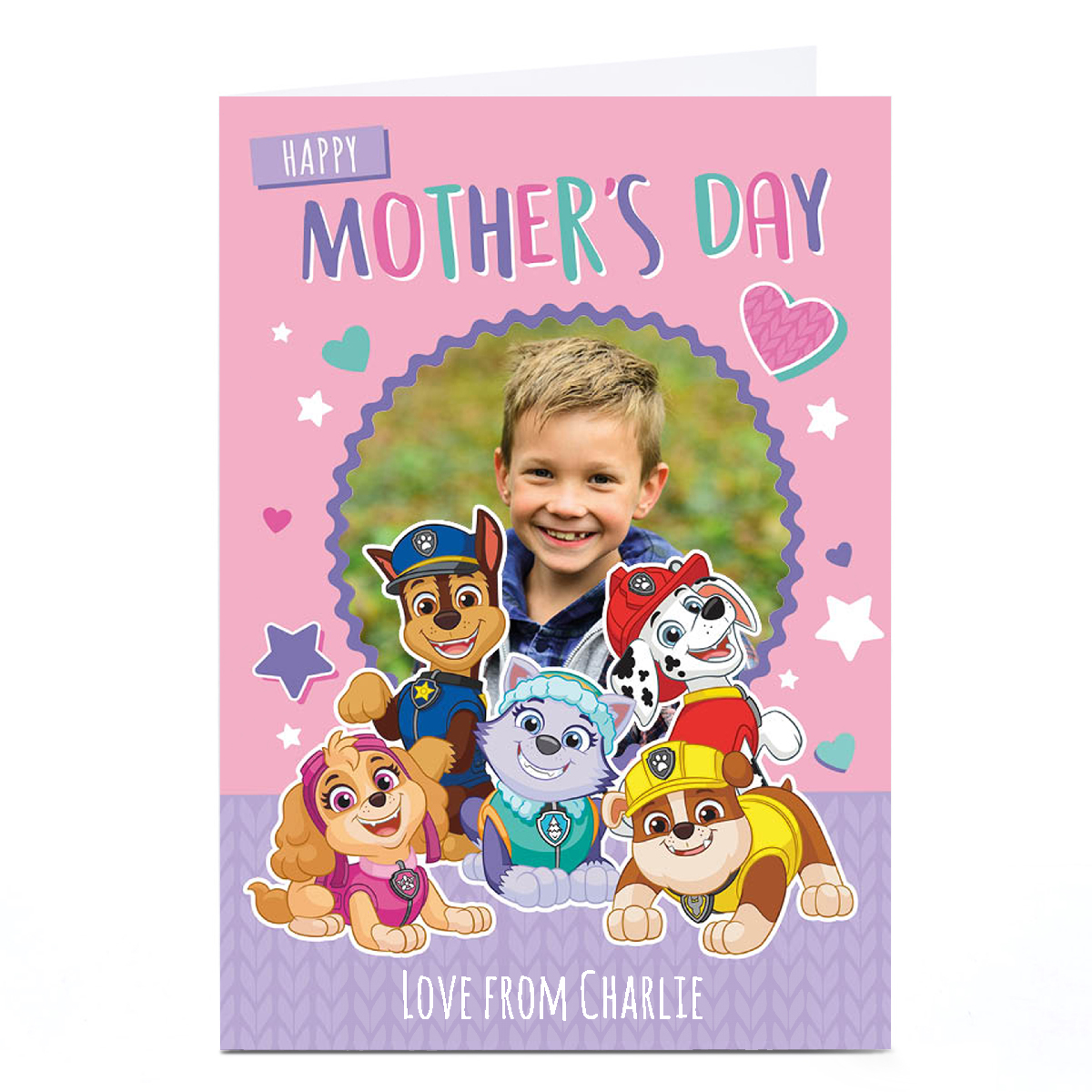 Photo Paw Patrol Mother's Day Card - Paw Patrol Photo Upload