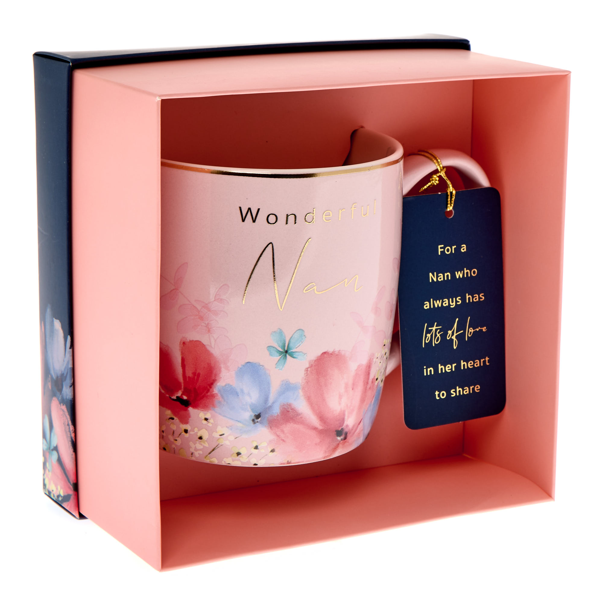 Wonderful Nan Floral Mug In A Box