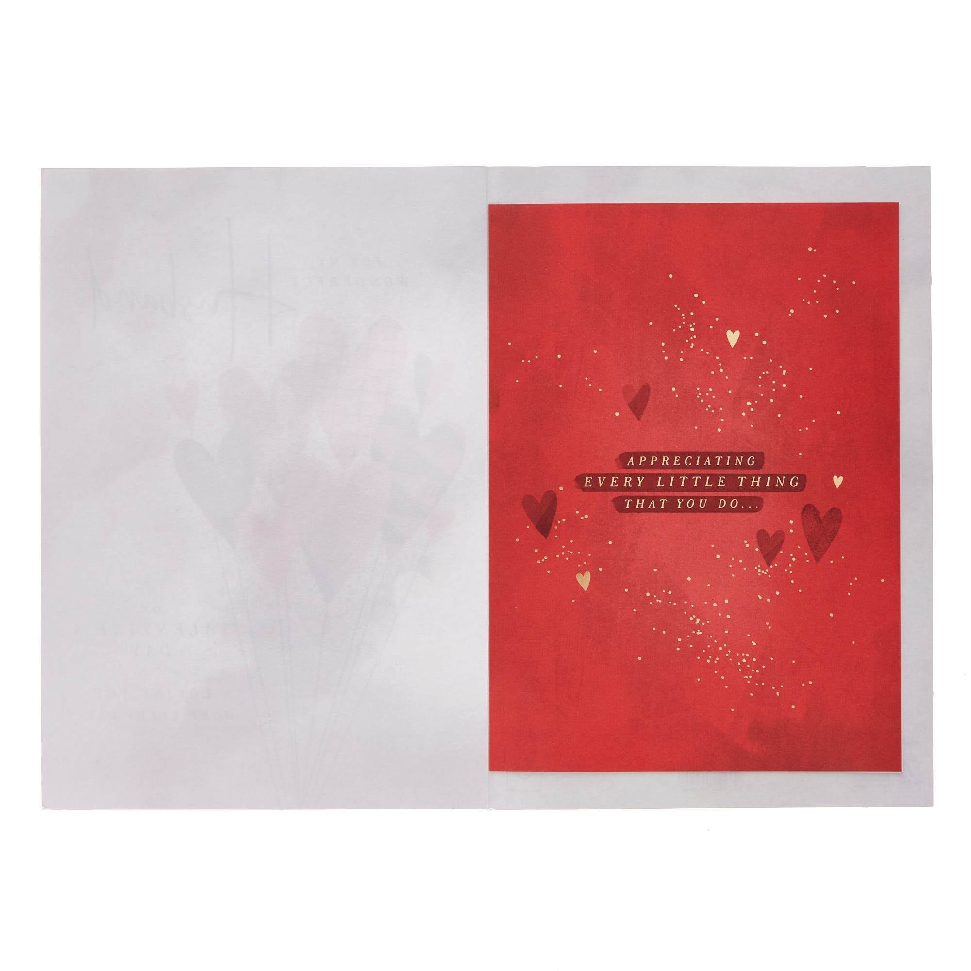 Husband Heart Balloons Valentine's Day Card