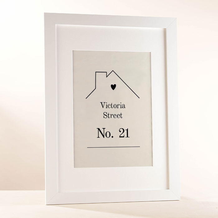 Personalised House Design Framed Print