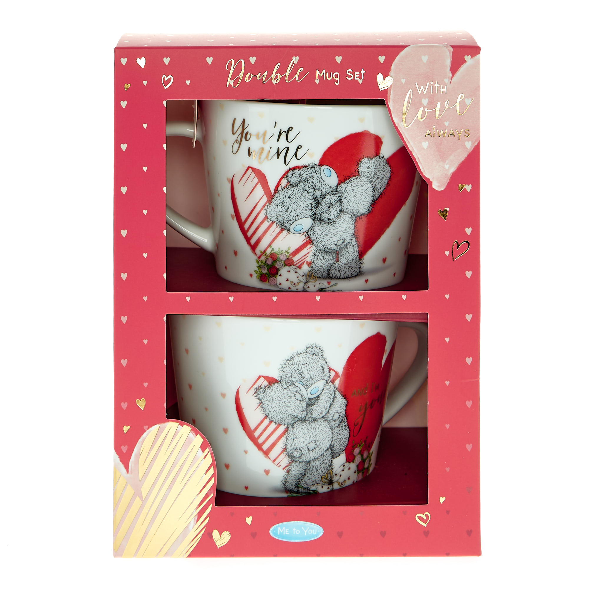 Tatty Teddy Romantic Twin Mug Set