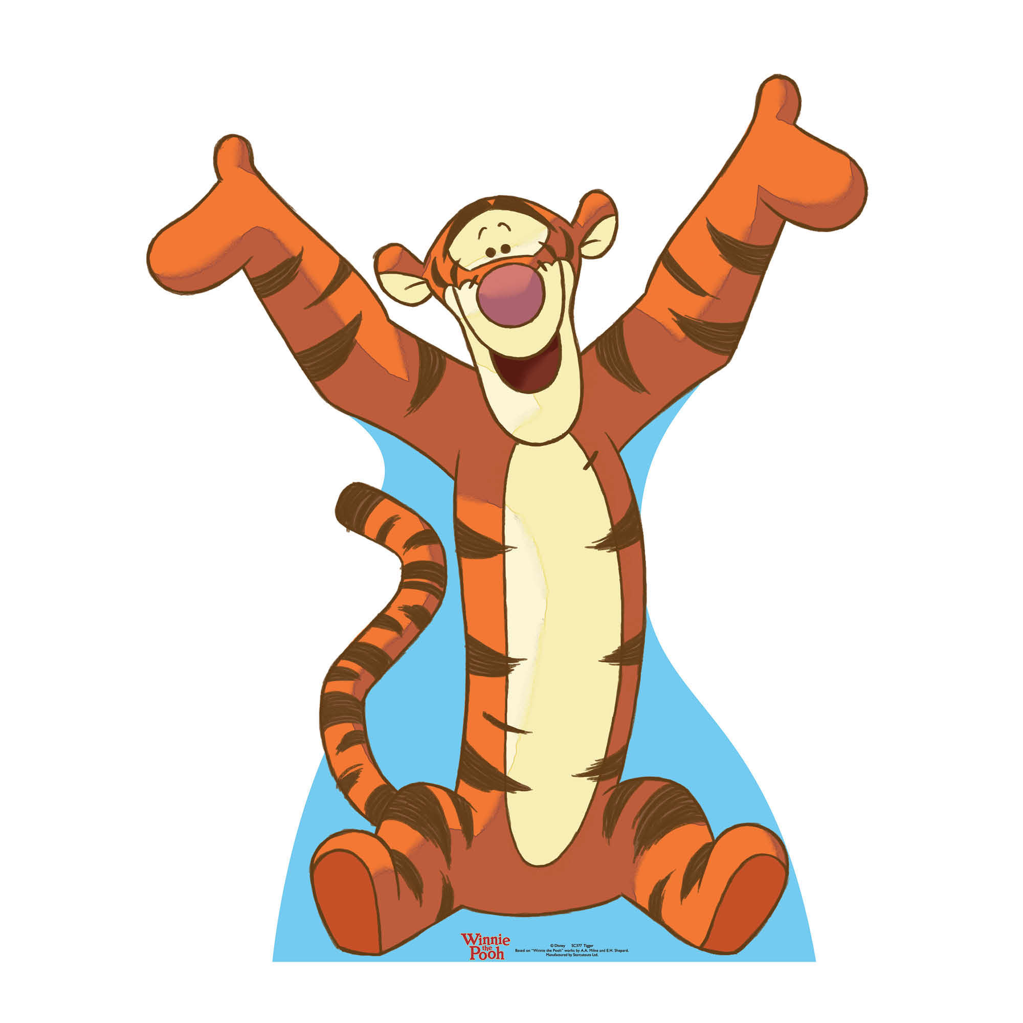 Small Winnie the Pooh Tigger Cardboard Cutout