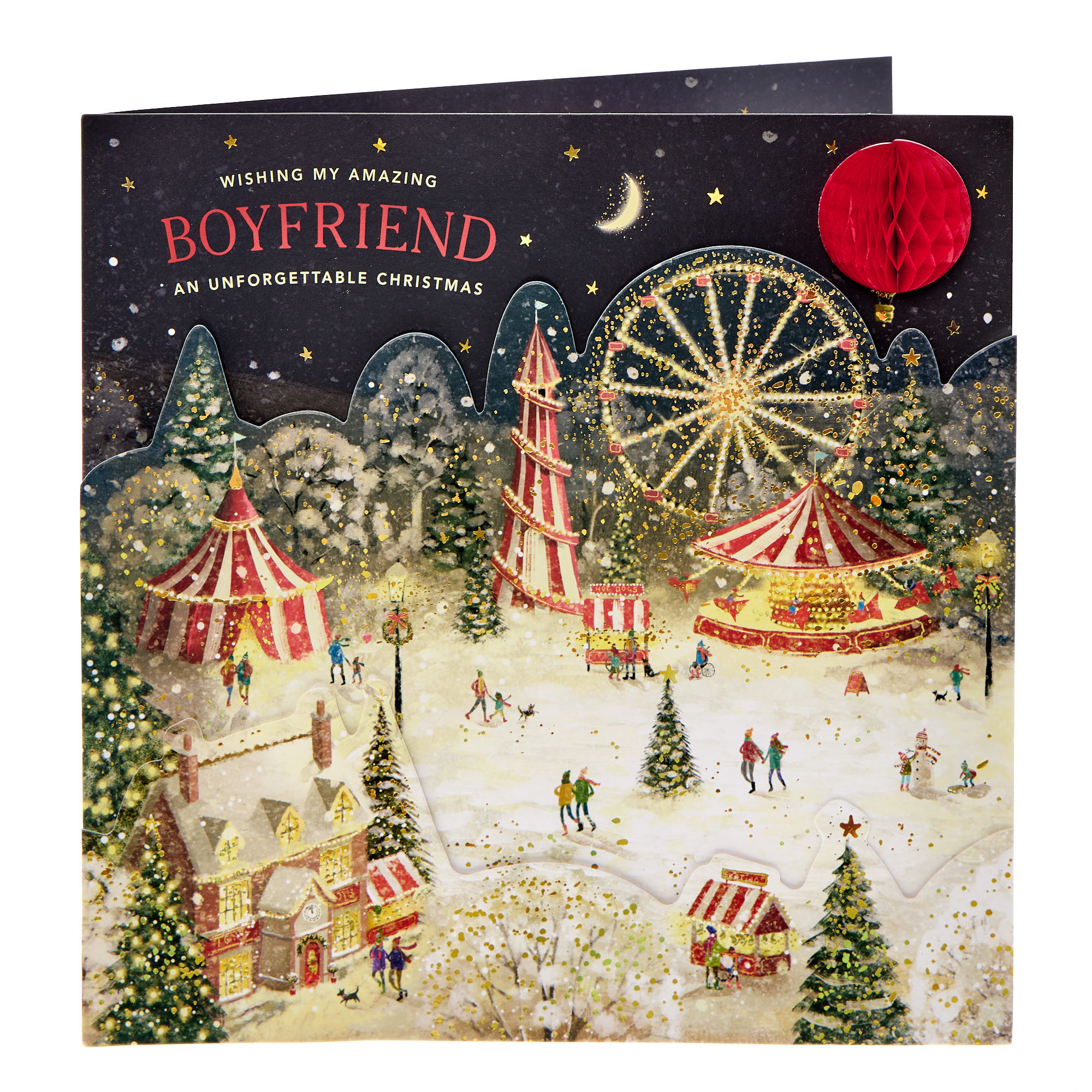 Boyfriend Christmas Fair Premium Christmas Card