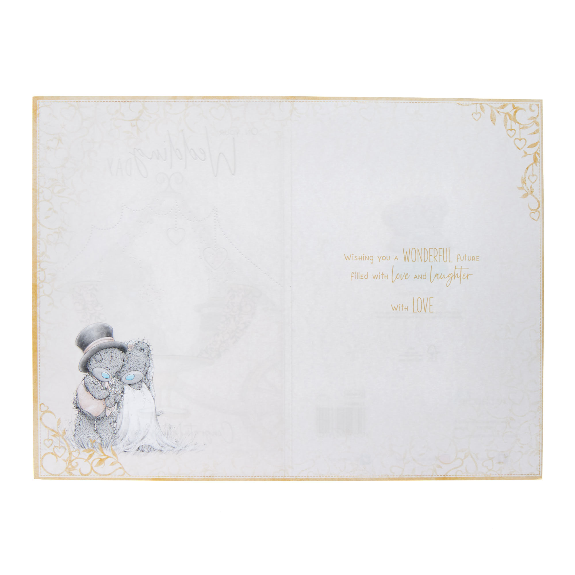 Congratulations Me To You Tatty Teddy Wedding Card